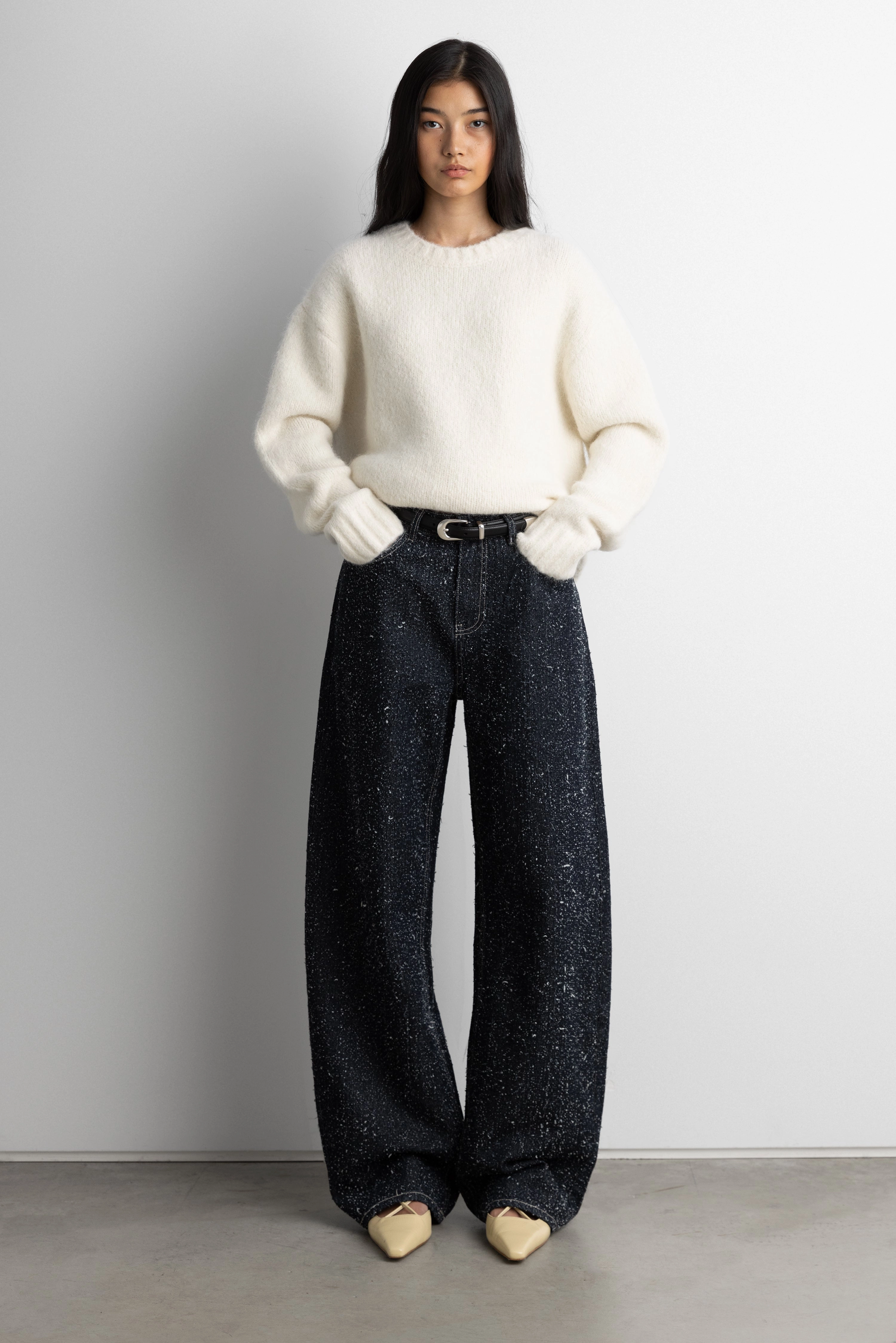 Fit Flex 29"  BOUCLE TEXTURED BARREL JEAN