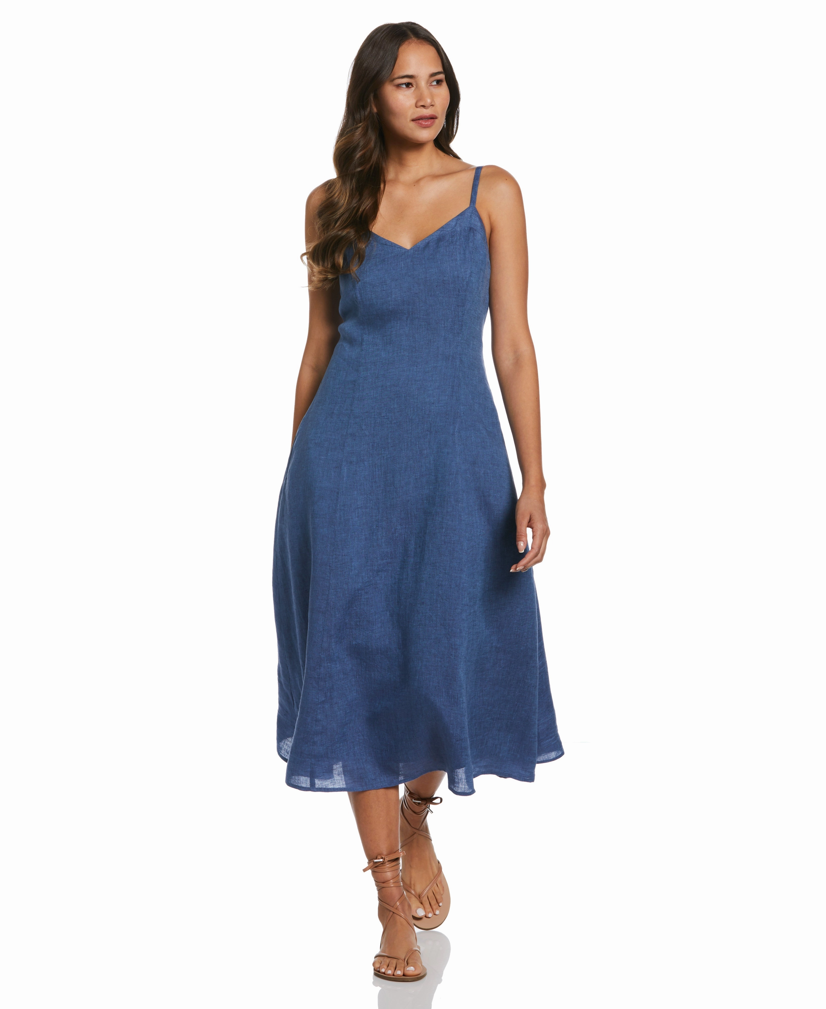 A-Line Linen Dress Comfort Choice Casual Vibes