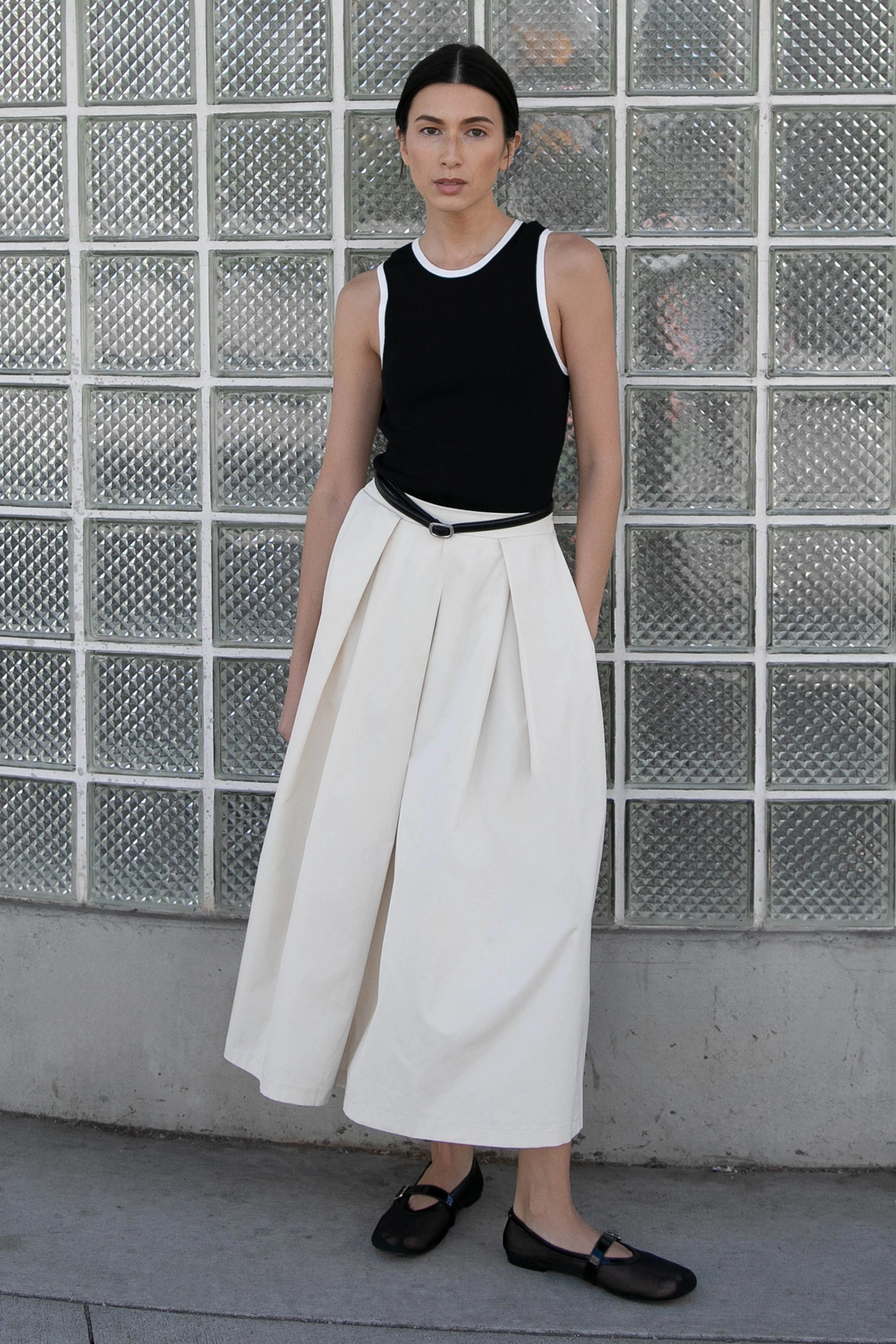 A-LINE MIDI SKIRT WITH PLEATS Urban Fit