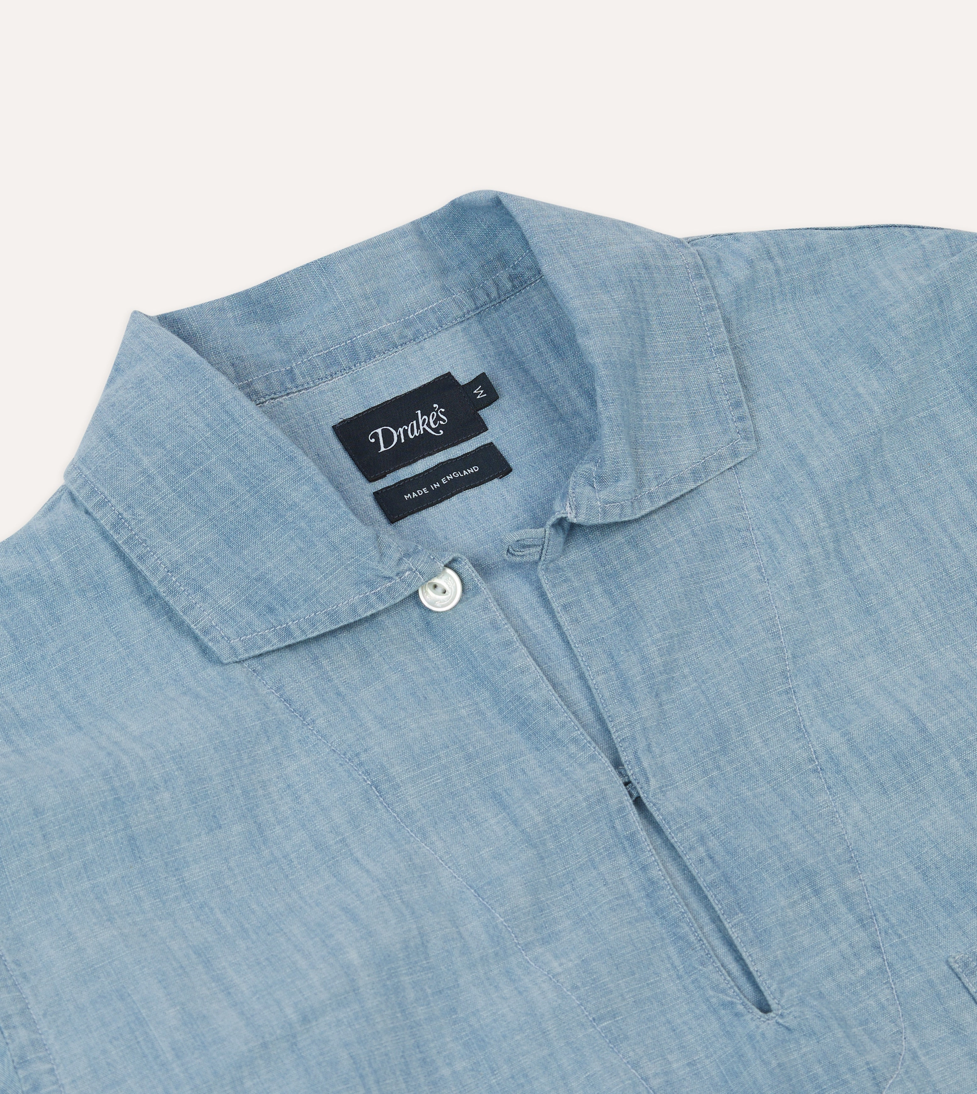 Wardrobe Staple Adjustable Hem Blue Chambray Smock