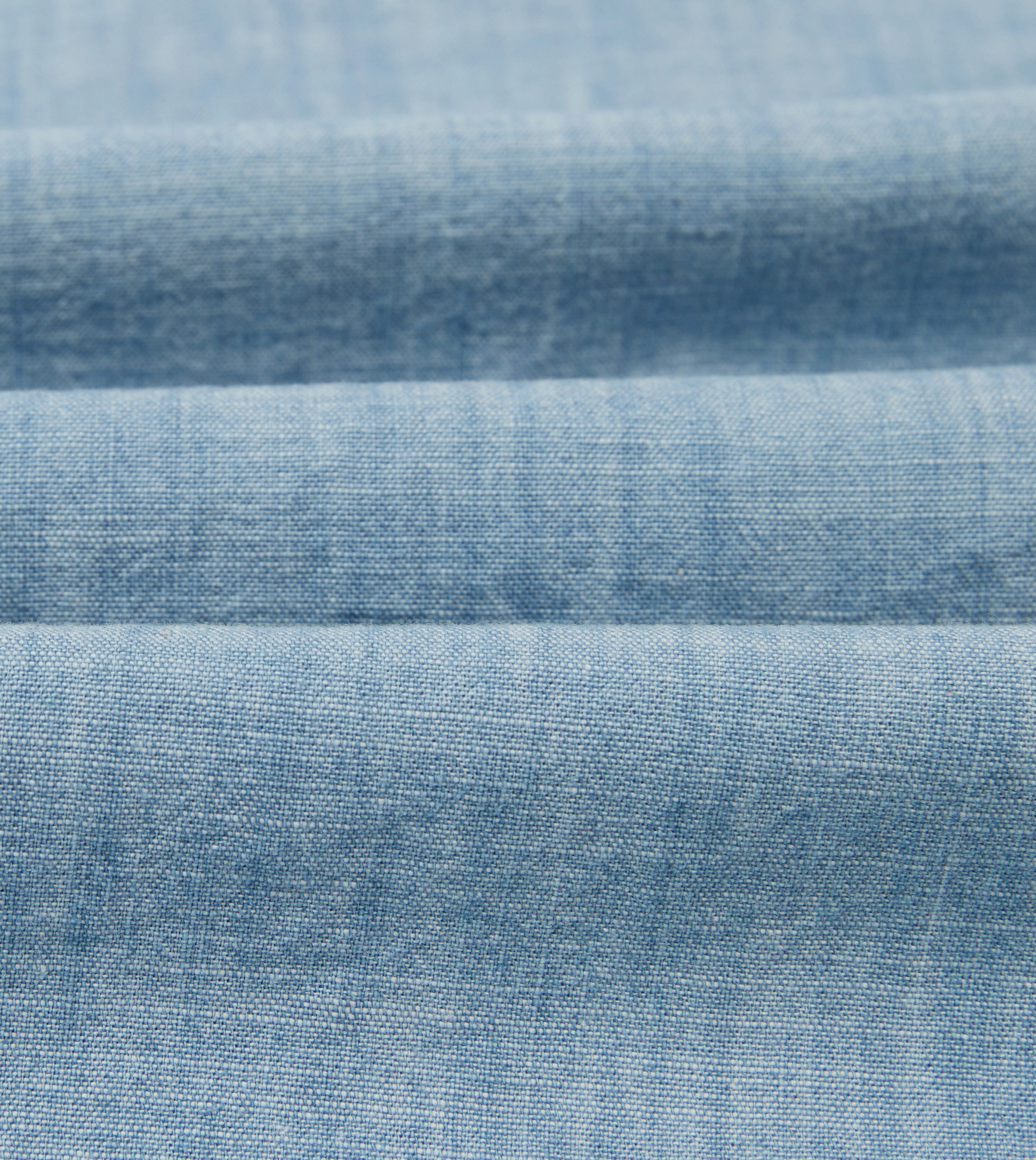 Blue Chambray Smock Structured Shoulder Support