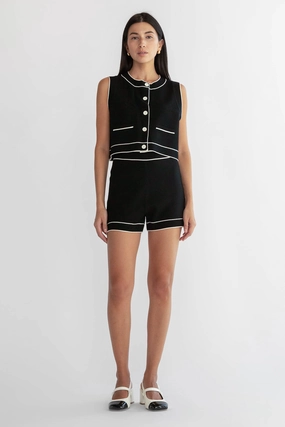 MeshVentilation CONTRAST TRIM KNIT SHORT