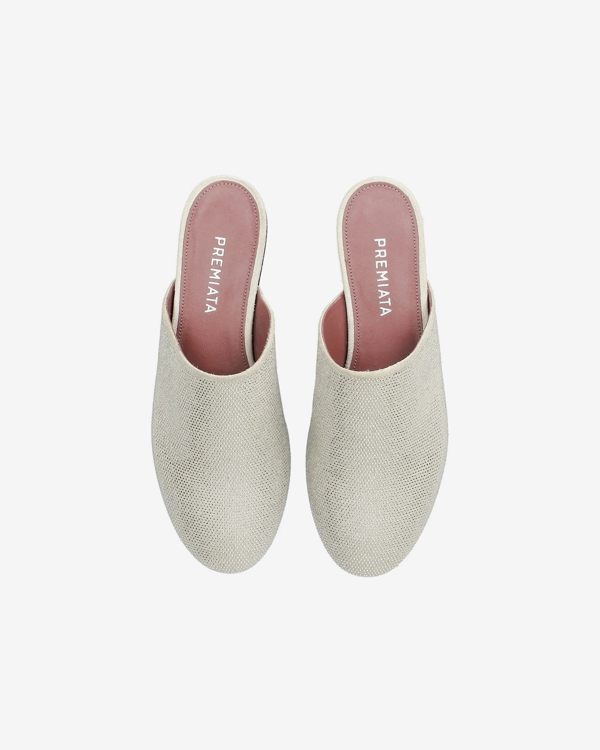 Elegant Shoes Anti Slip Tread Clogs with Rhinestones and Internal Wedge M7009E