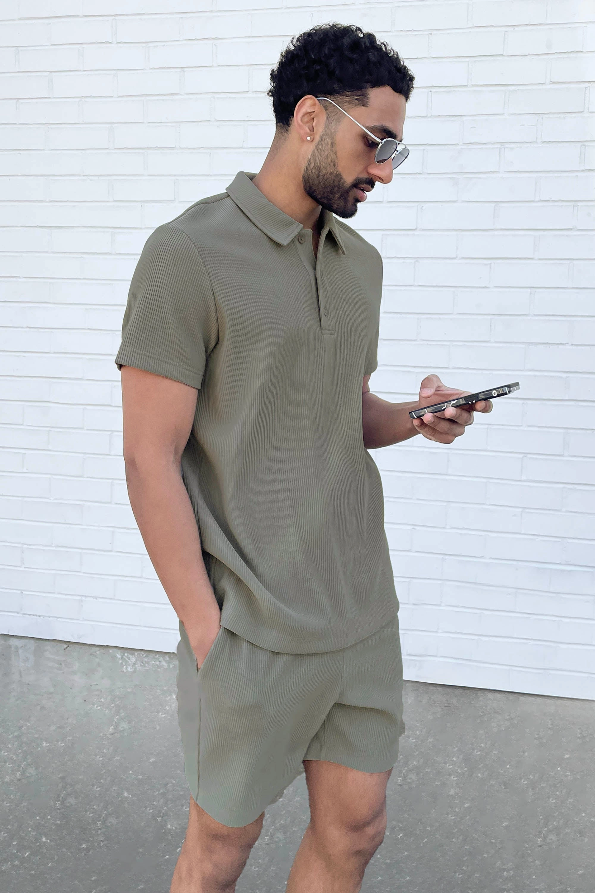 RIBBED ELASTIC WAIST SHORT Simple Comfort