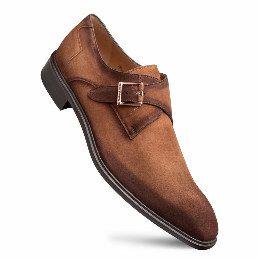lace up closure ALBINI SUEDE MONK STRAP | MEZLAN