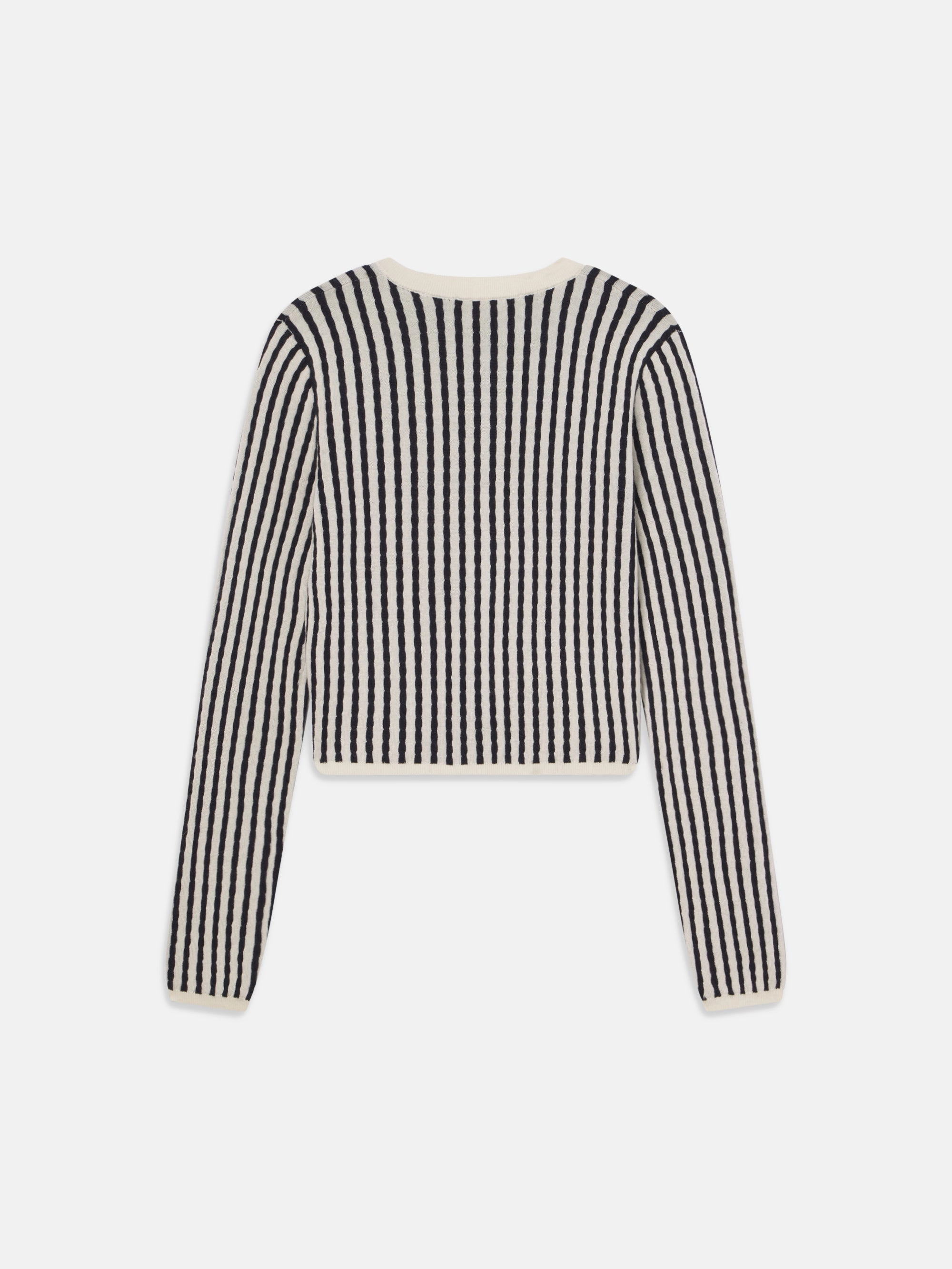The Cable Cardi -- Navy Multi Perfect Layering Casual Chic