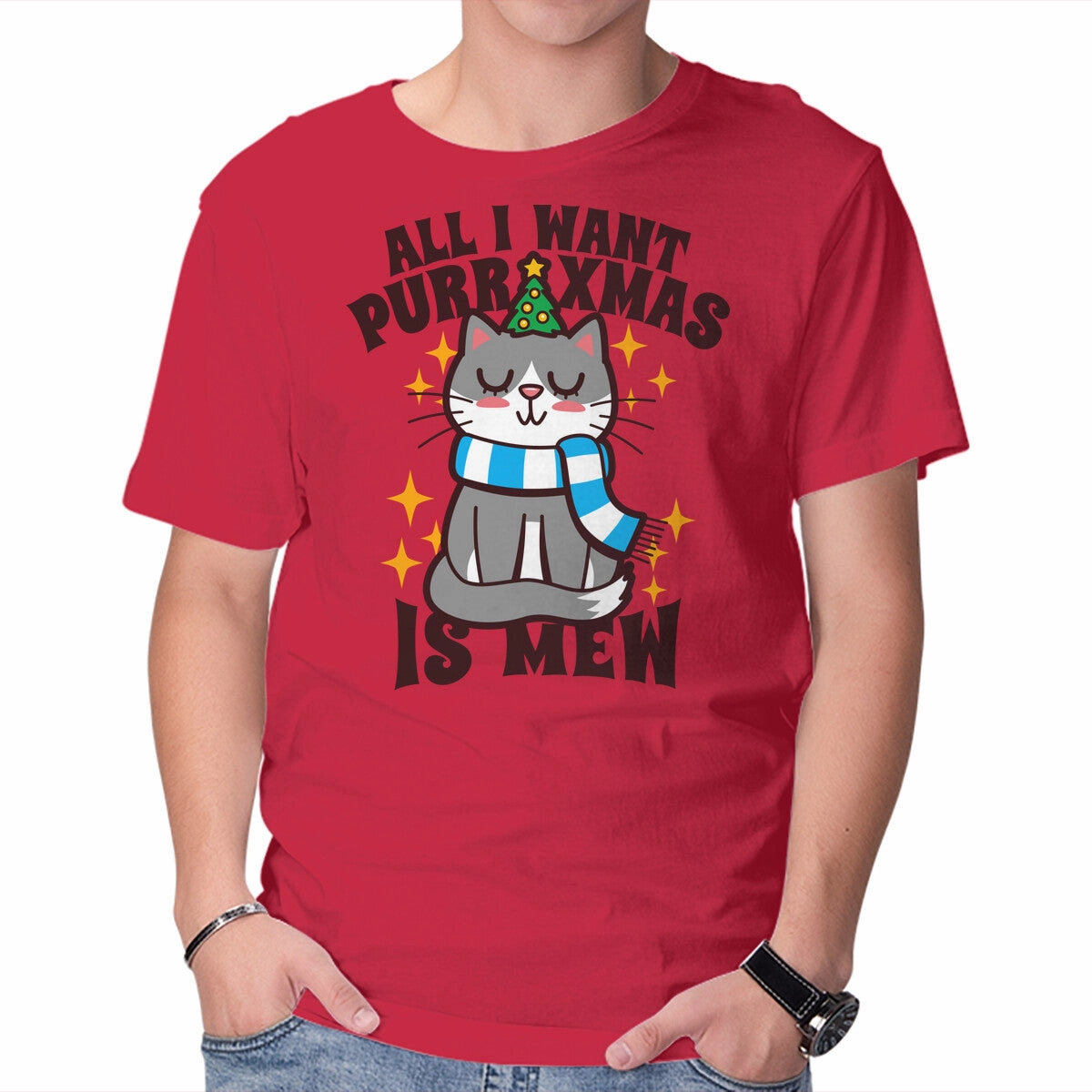 All I Want Purr Xmas Holiday Style Trend UVProtectionFinish