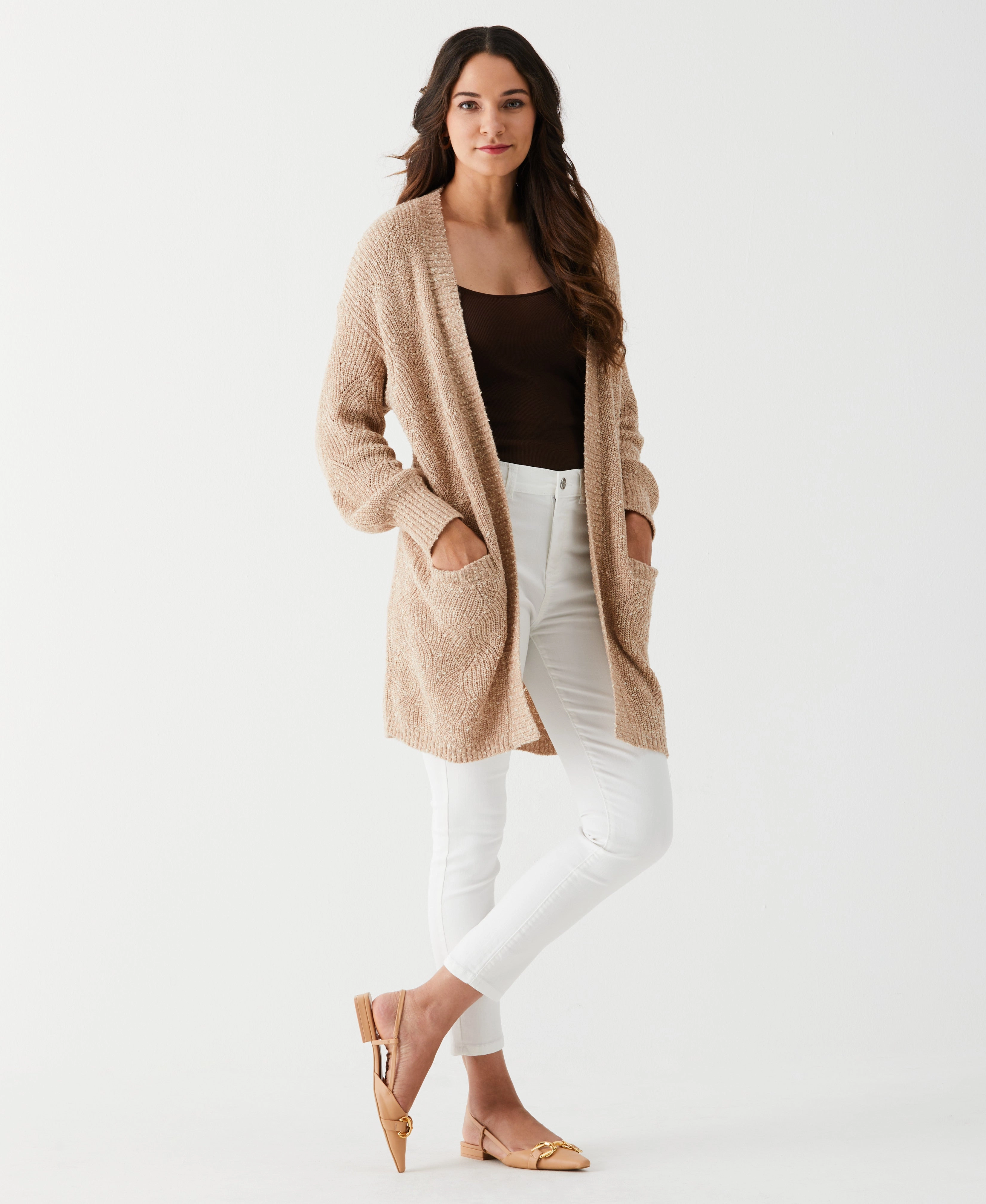 Cashmere Blend Duster Cardigan