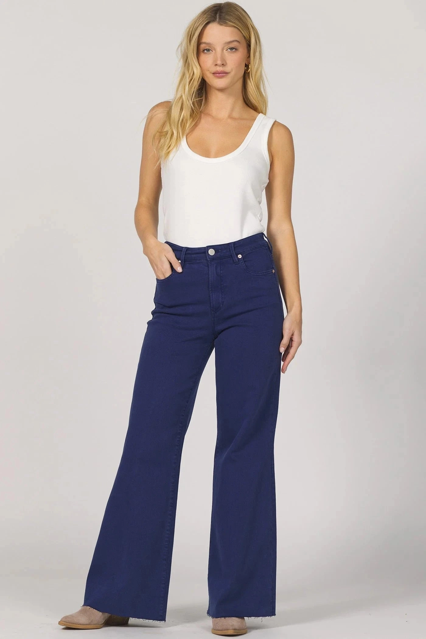 Dear John Fiona Wide Leg Jean Breathable fabric technology