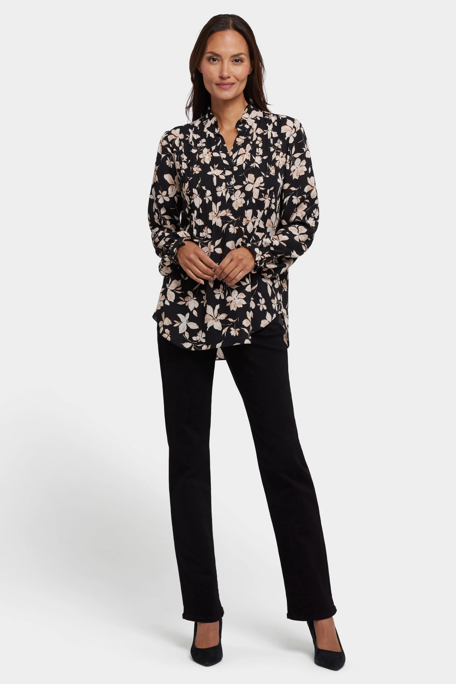 Tall friendly Pleated Front Tunic - Claudette