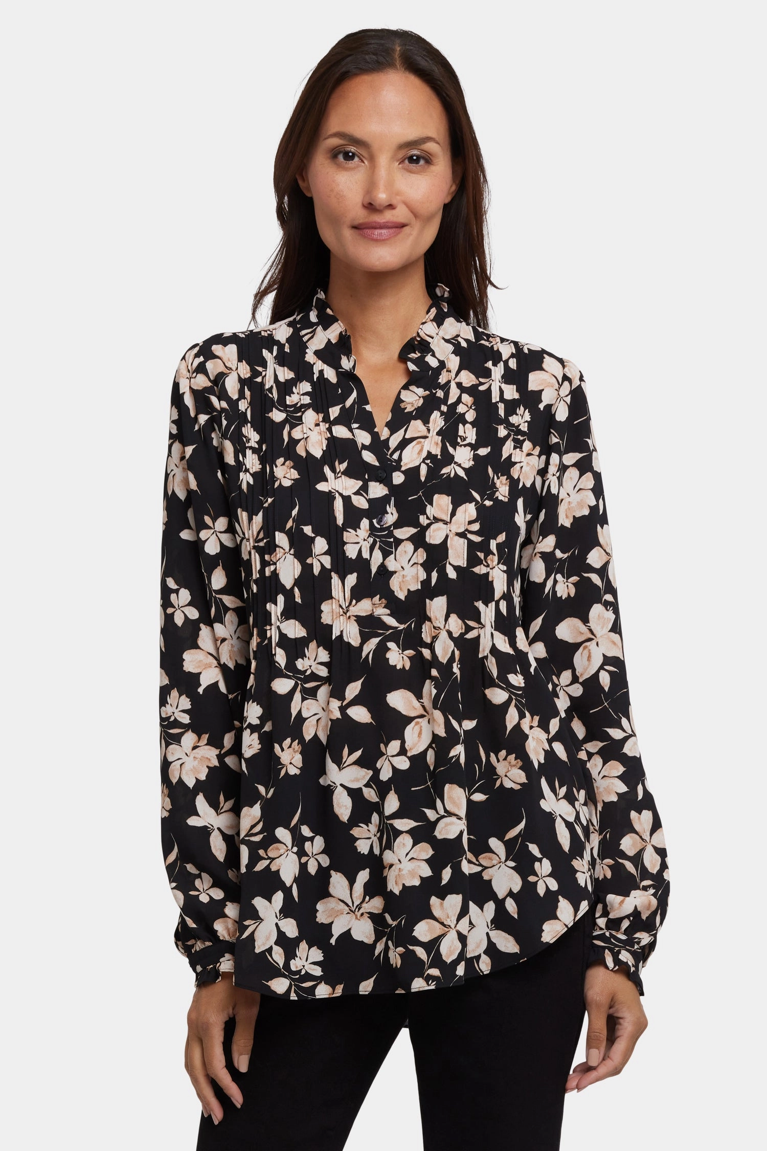 Pleated Front Tunic - Claudette Fashionable Pick