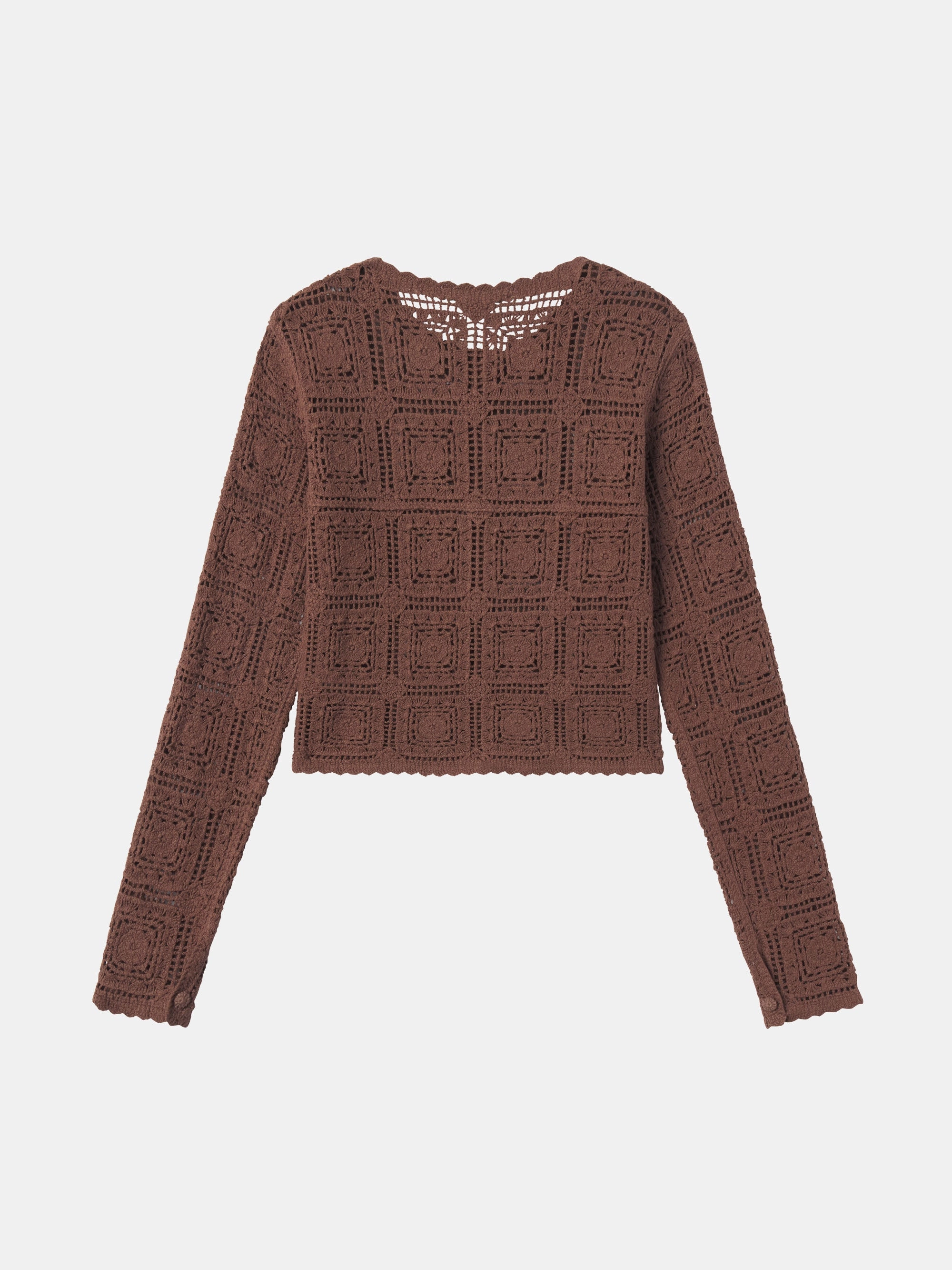 Snug Layers The Crochet Cardi -- Caramel