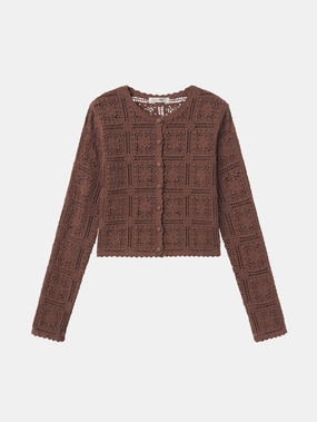 The Crochet Cardi -- Caramel Cozy Design Fit Cozy Waistband