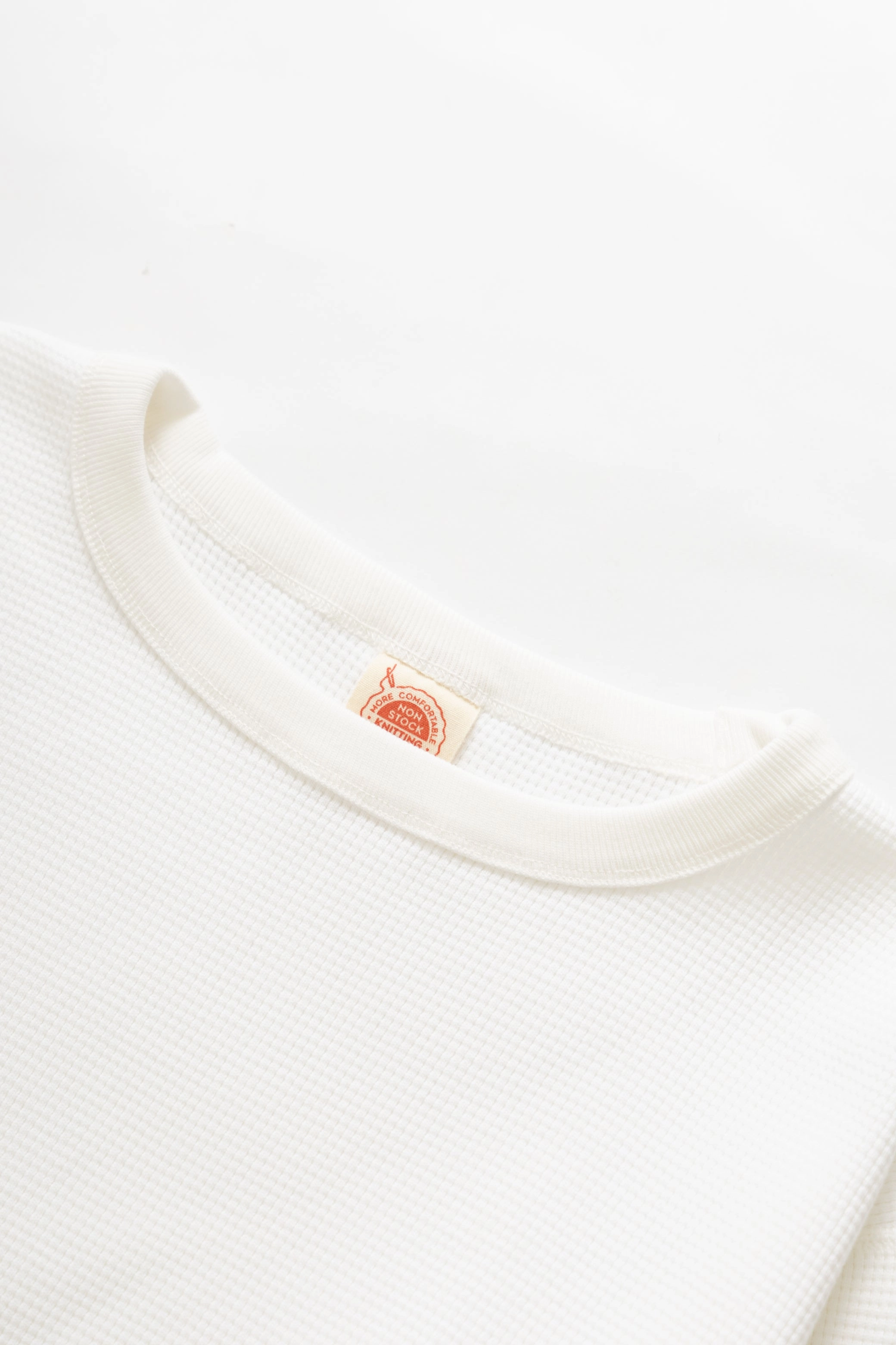 All-Day Wear StretchFabric Non Stock MFG - Thermal Waffle Long Sleeve - White