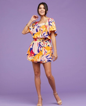 Premium Knitwear Stripe Smocked Gauze Skort