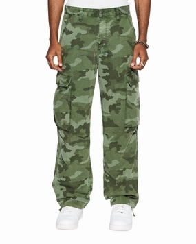 FUGITIVE CARGO HASH CAMO Polyester fabric Flexible Gusset Design