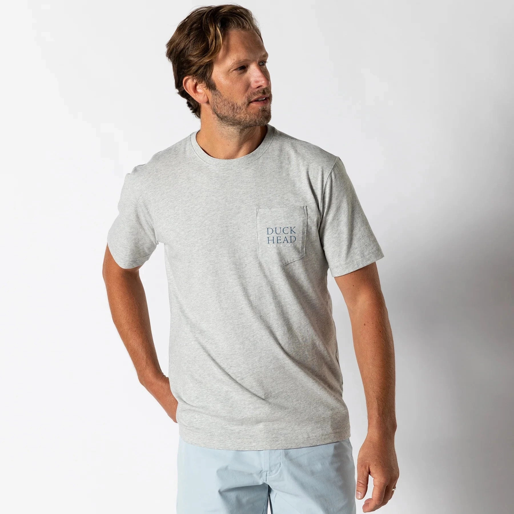Modern and Soft Retro Duck Head Trout Short Sleeve T-Shirt