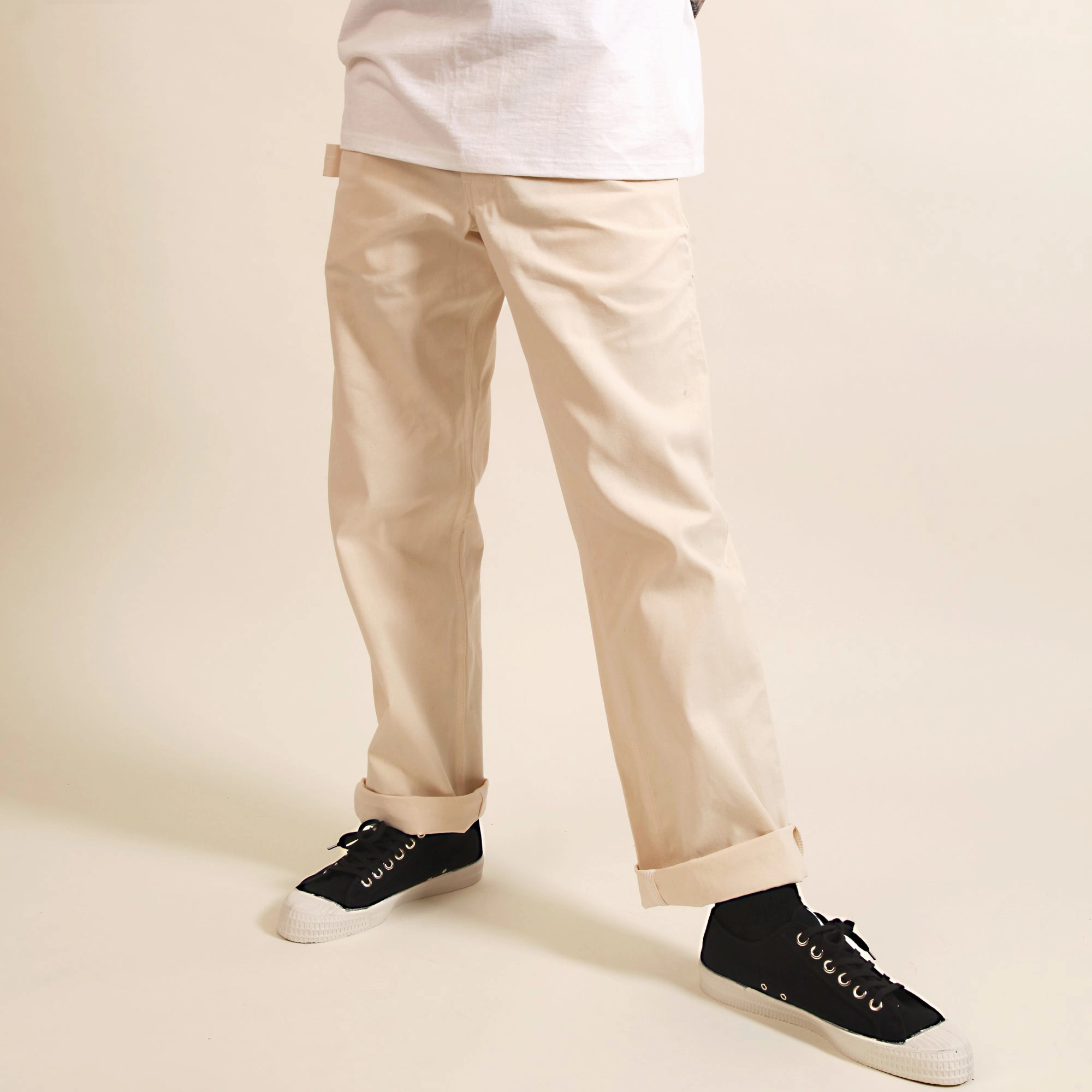 Durable Weave Soft and Stretchy Ace Drop Cloth Tradesman Carpenter Pants - Natural