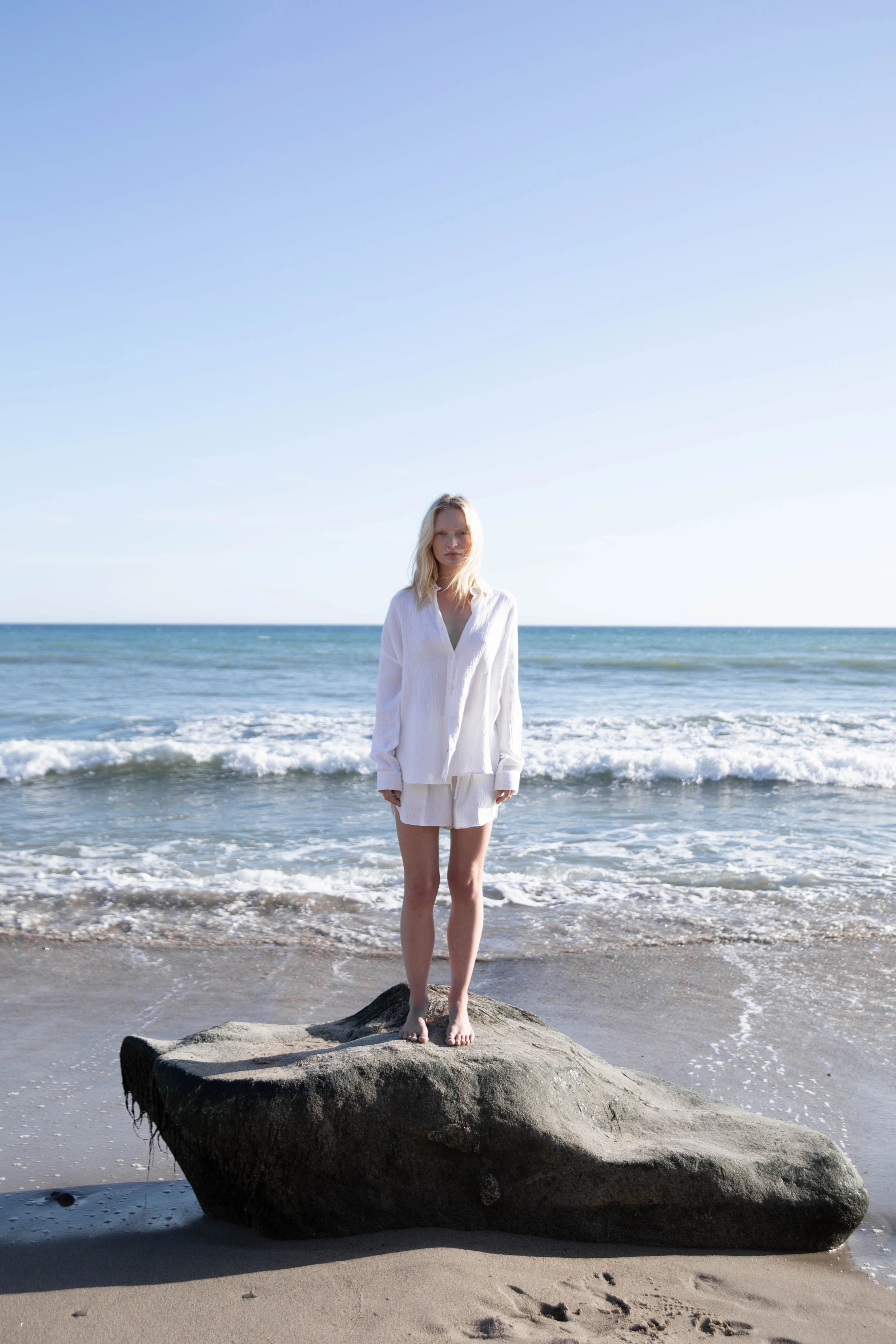 COTTON GAUZE SHORT Adaptive design Beach Vacation