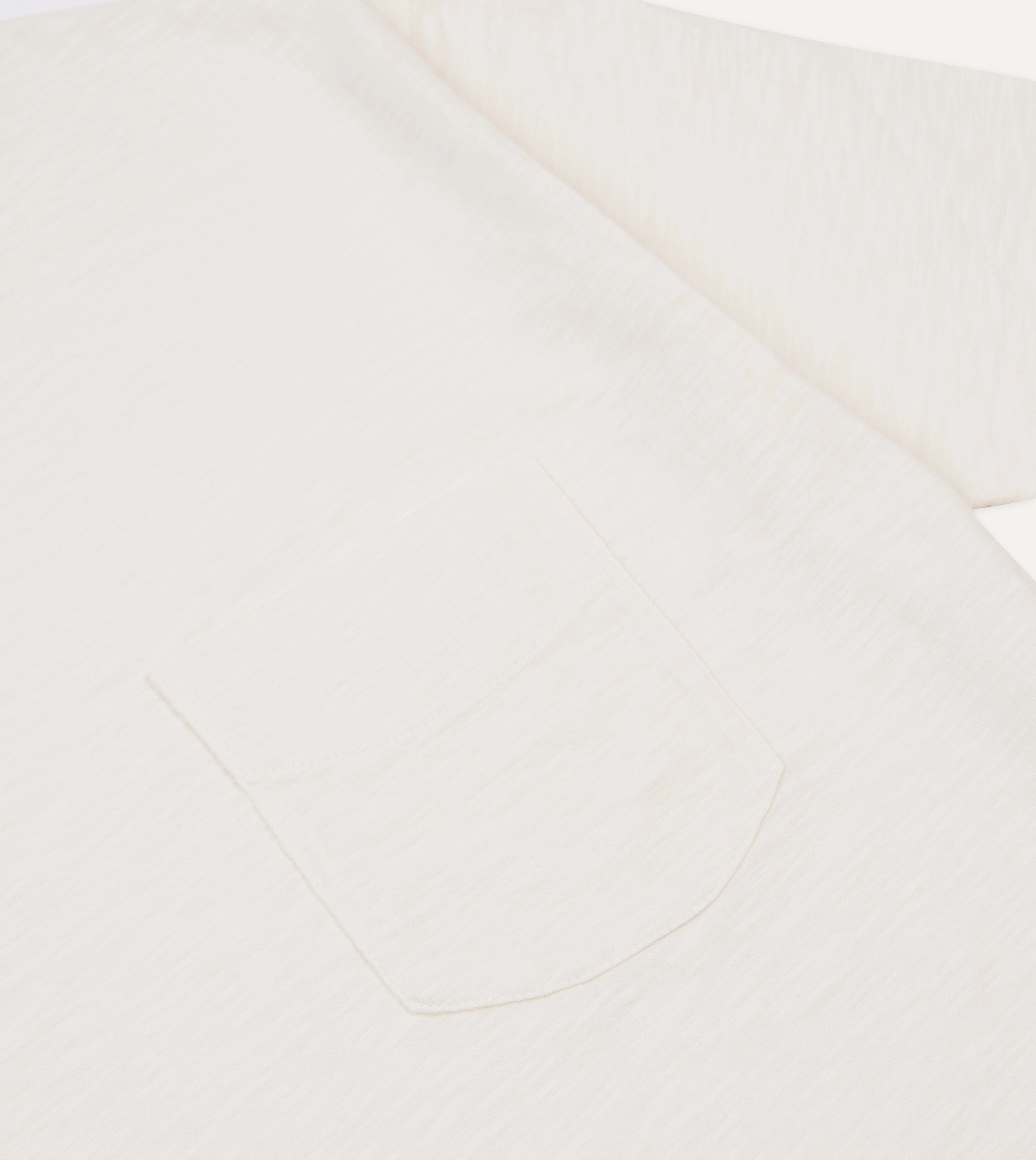 Antique White Flam?? Cotton Crew Neck Hiking T-Shirt Everyday Layering ReinforcedNeckline