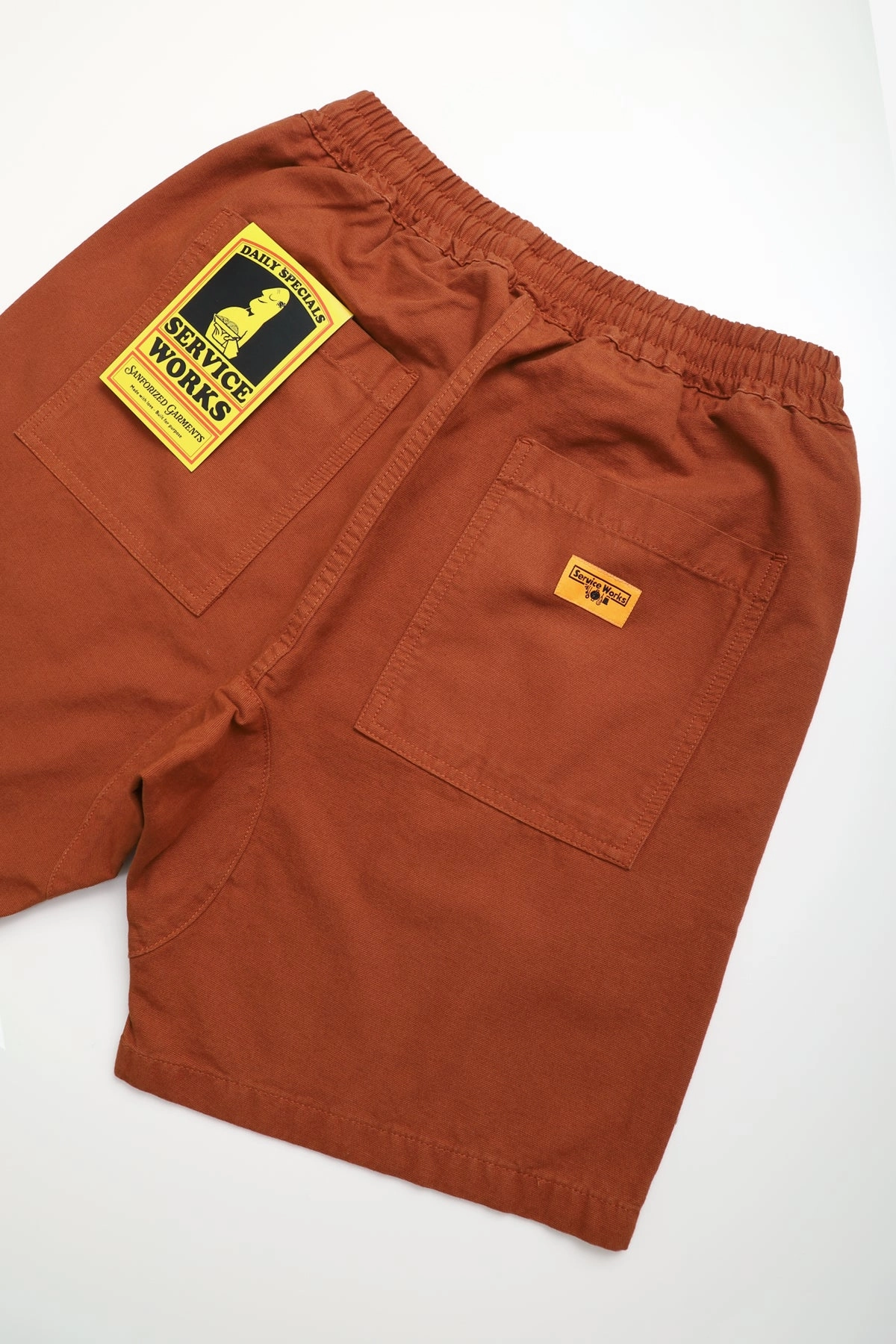 Seamless Integration Service Works - Classic Chef Shorts - Terracotta