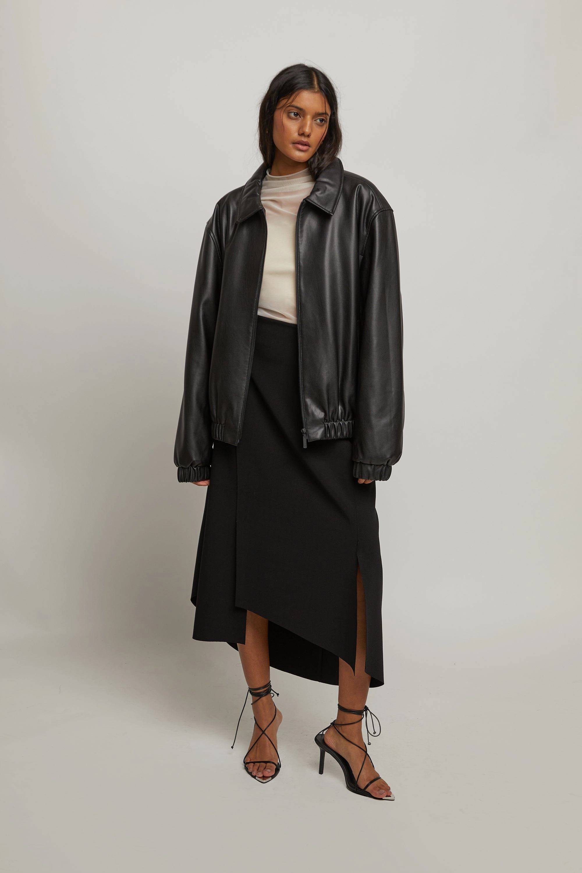 Stylish Vibe ASYMMETRICAL HEM SKIRT