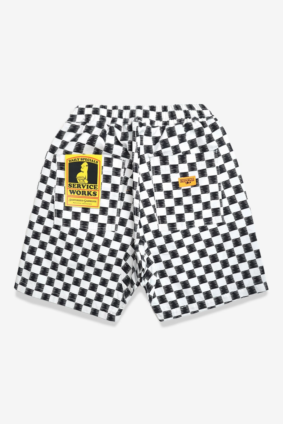 Service Works - Classic Chef Shorts - Mono Checker men's option watch