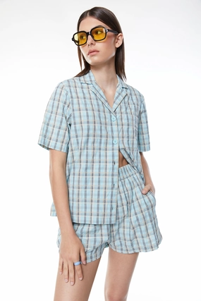 PLAID SHORT Anti Pill Surface