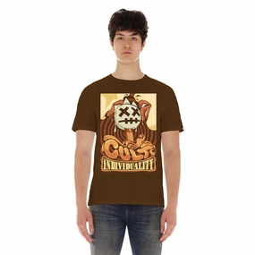 Cult's Short Sleeve Crew Neck Tee "Lollipop" in Brown Crew neck classic