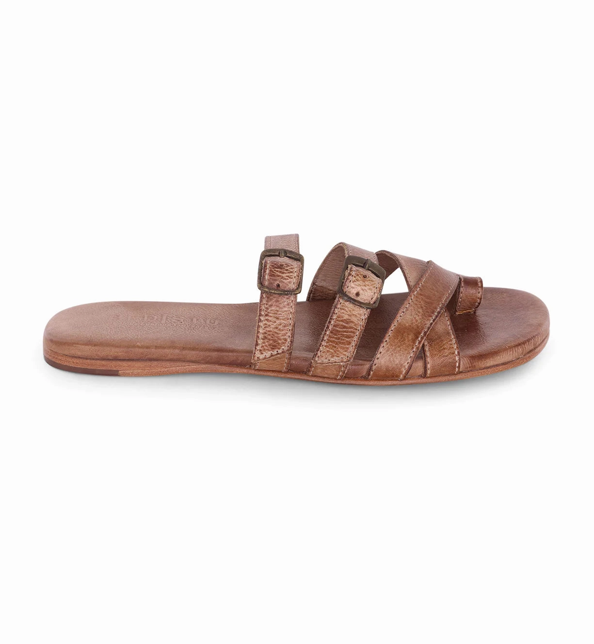 Comfortable Support Bed Stu Women's Hilda Strappy Leather Slide