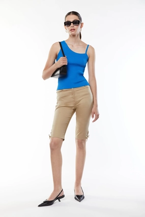 BERMUDA SHORT WITH LACE UP TIES Convertible Length