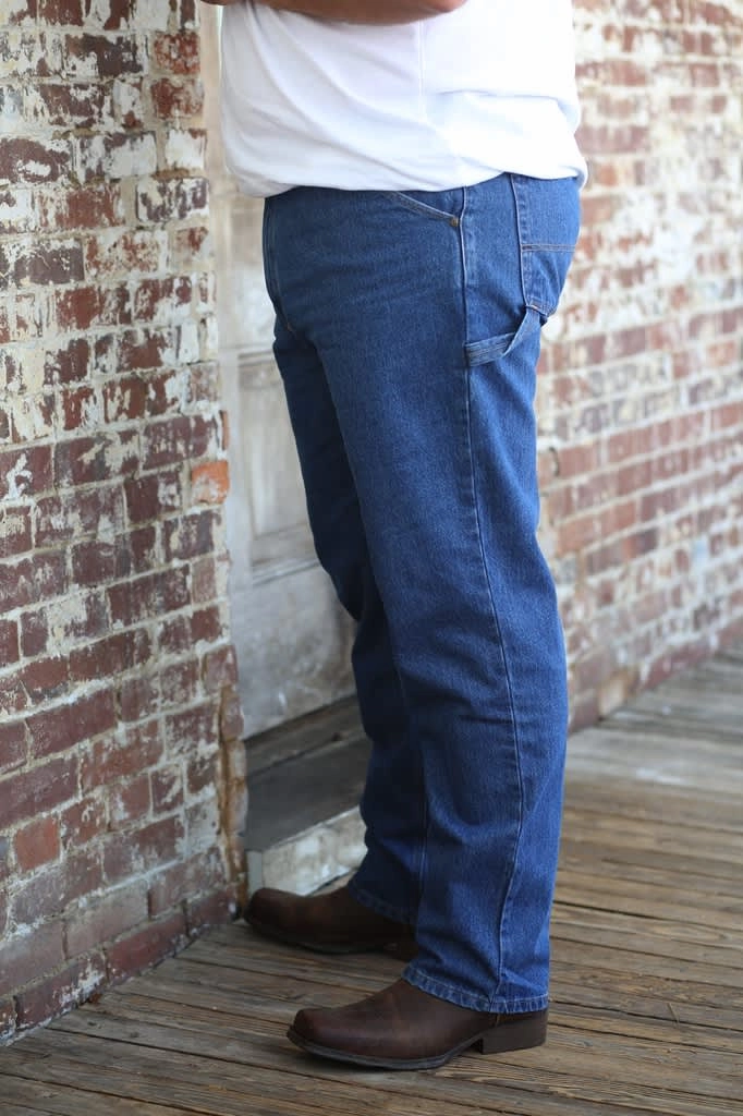 Big Men's Carpenter Jean - Dark Stonewash Trendy Comfort