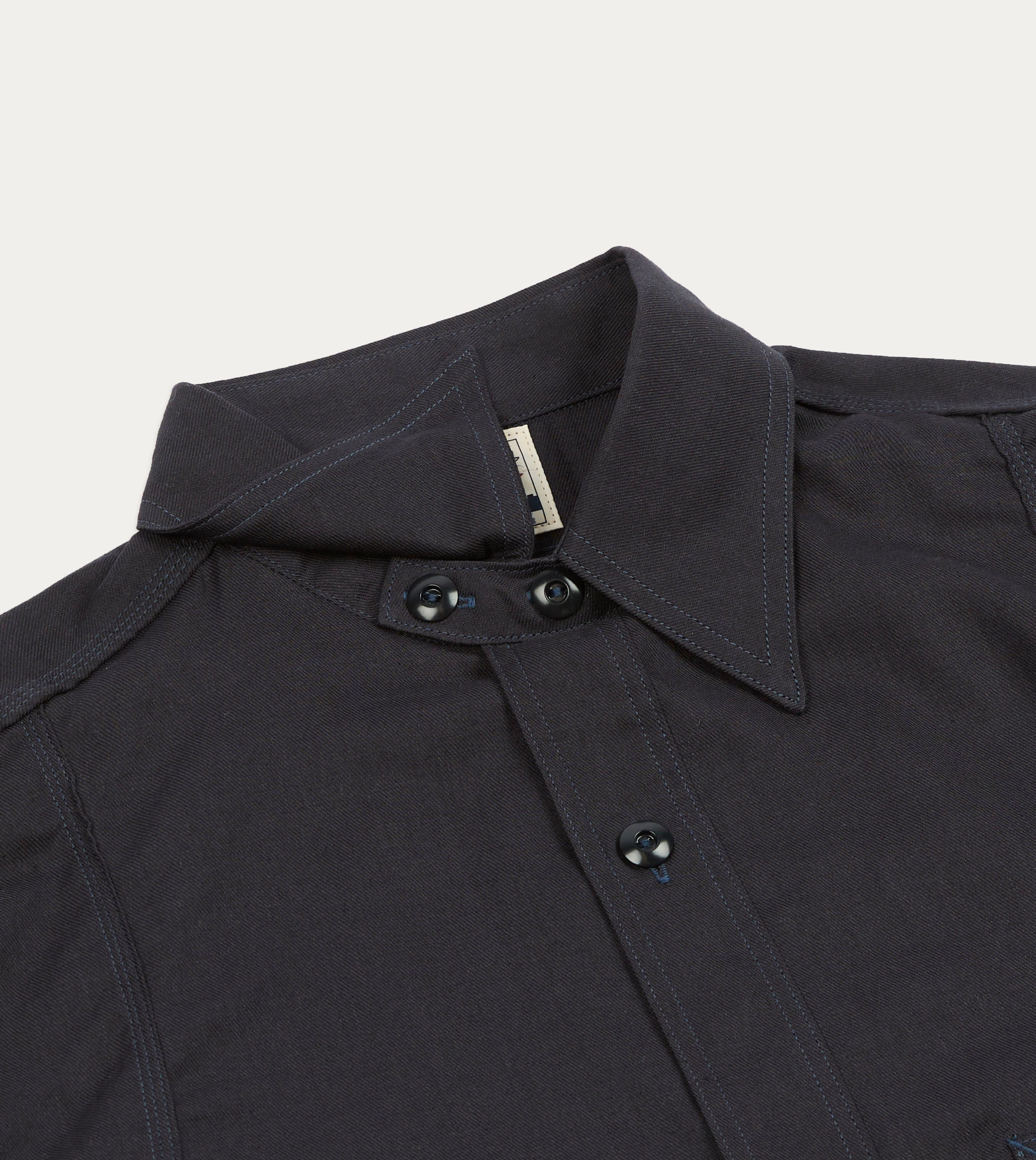 Big Yank '1920' Indigo Cotton-Linen Twill Flyer Shirt Limited Edition Everyday Layer