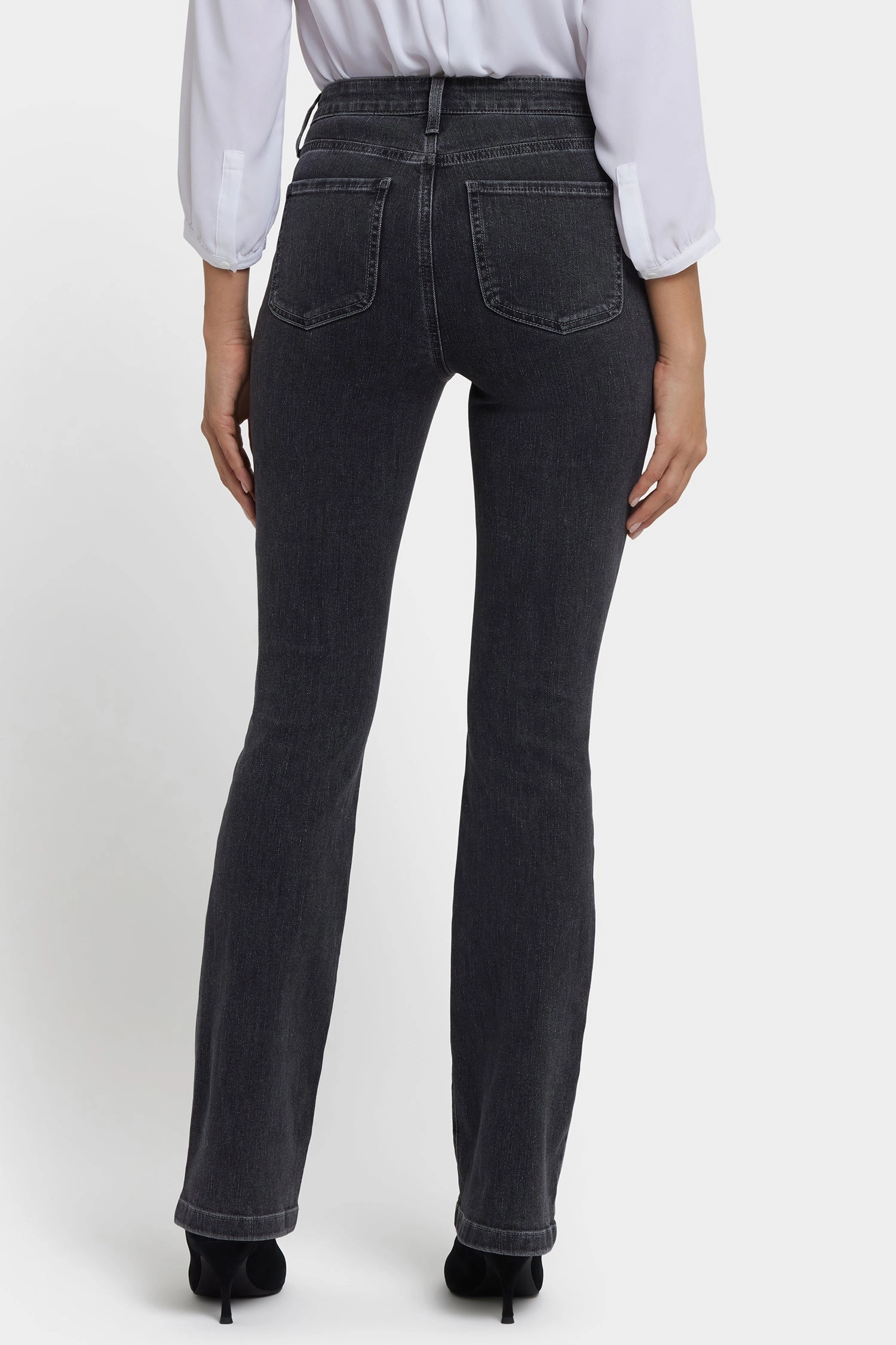Durable Minimalist Style Party Look All Size Fit Billie Mini Bootcut Jeans In Petite - Slate Stone