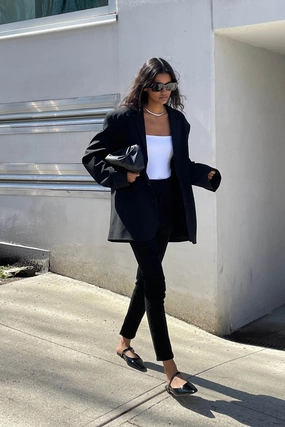 Stay Cool RecycledPolyester BLACK SLIM FIT JEAN