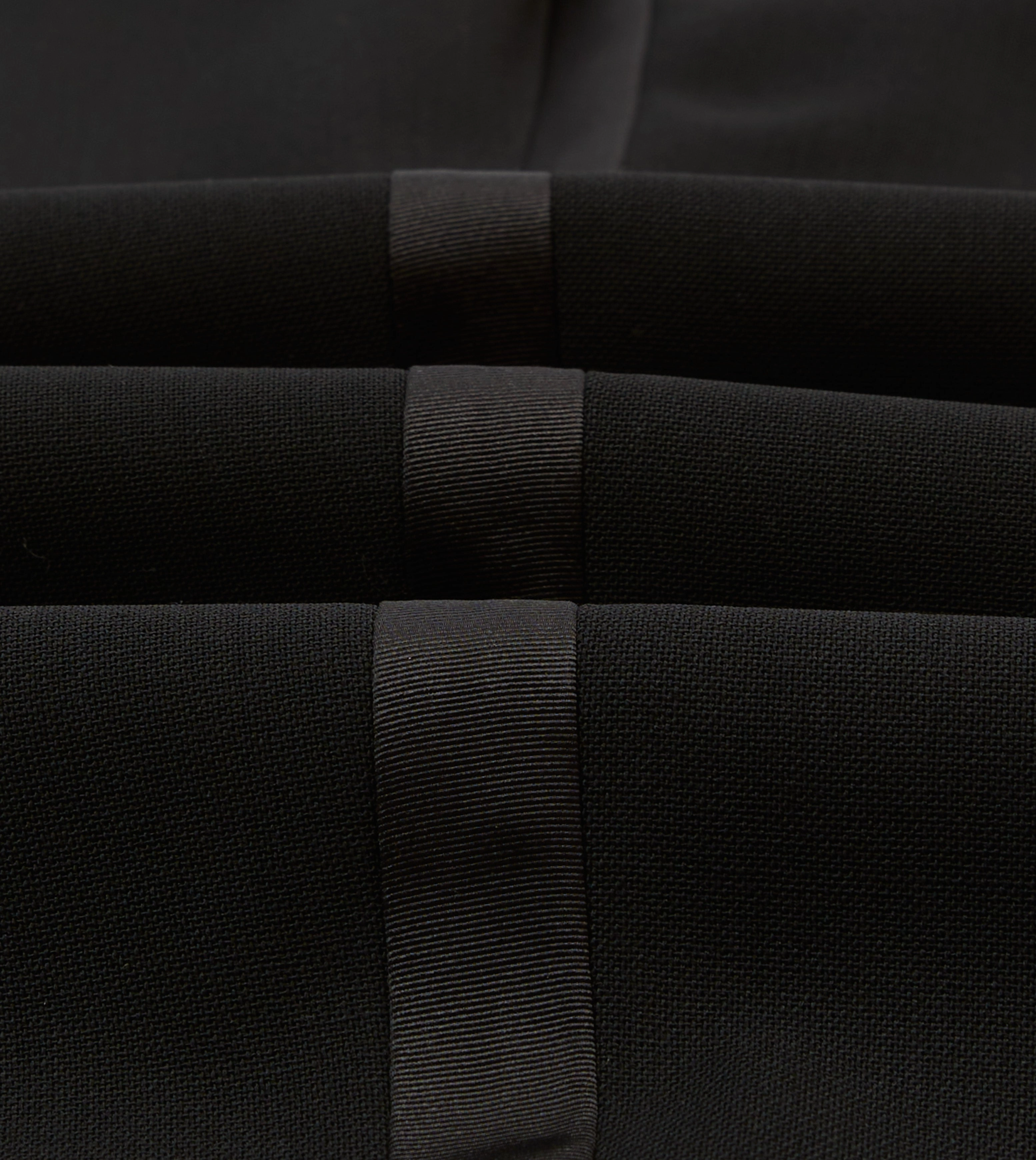 Modern Fit TemperatureRegulation Black Wool Shawl Collar Tuxedo Trousers