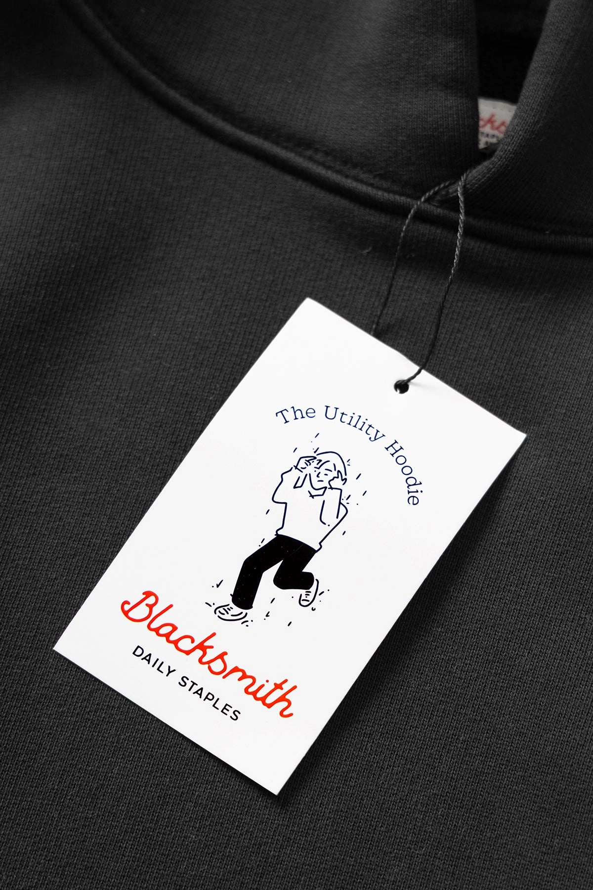 Blacksmith - 750GSM Utility Hoodie - Black Quick Dry Weave Cozy Design Wear