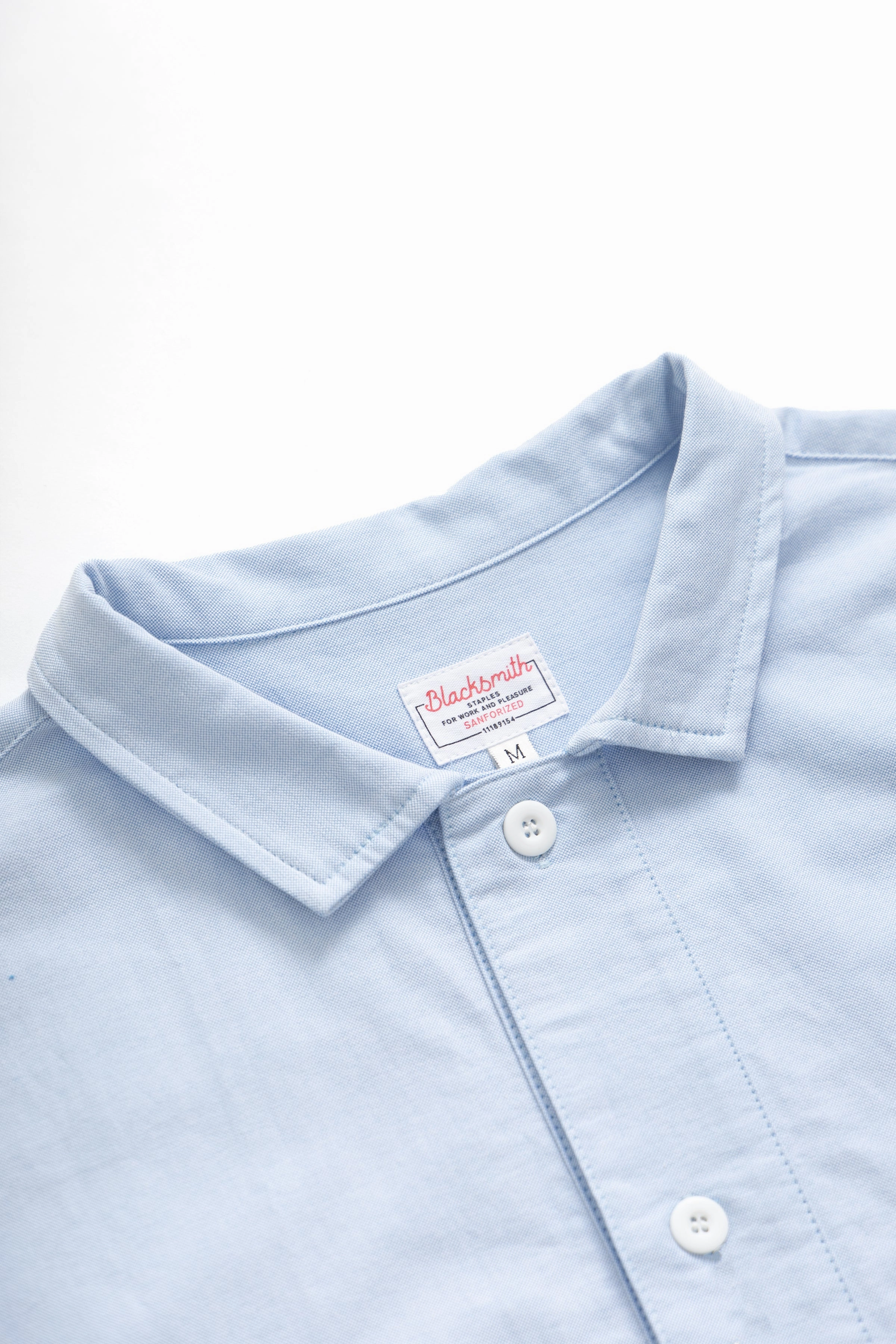 Eco-friendly Structured Collar Blacksmith - 'Boxford' Utility Shirt - Blue Fashionable Look