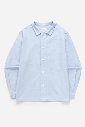 Reinforced Elbow Patches Blacksmith - 'Boxford' Utility Shirt - Blue Fashionable Look