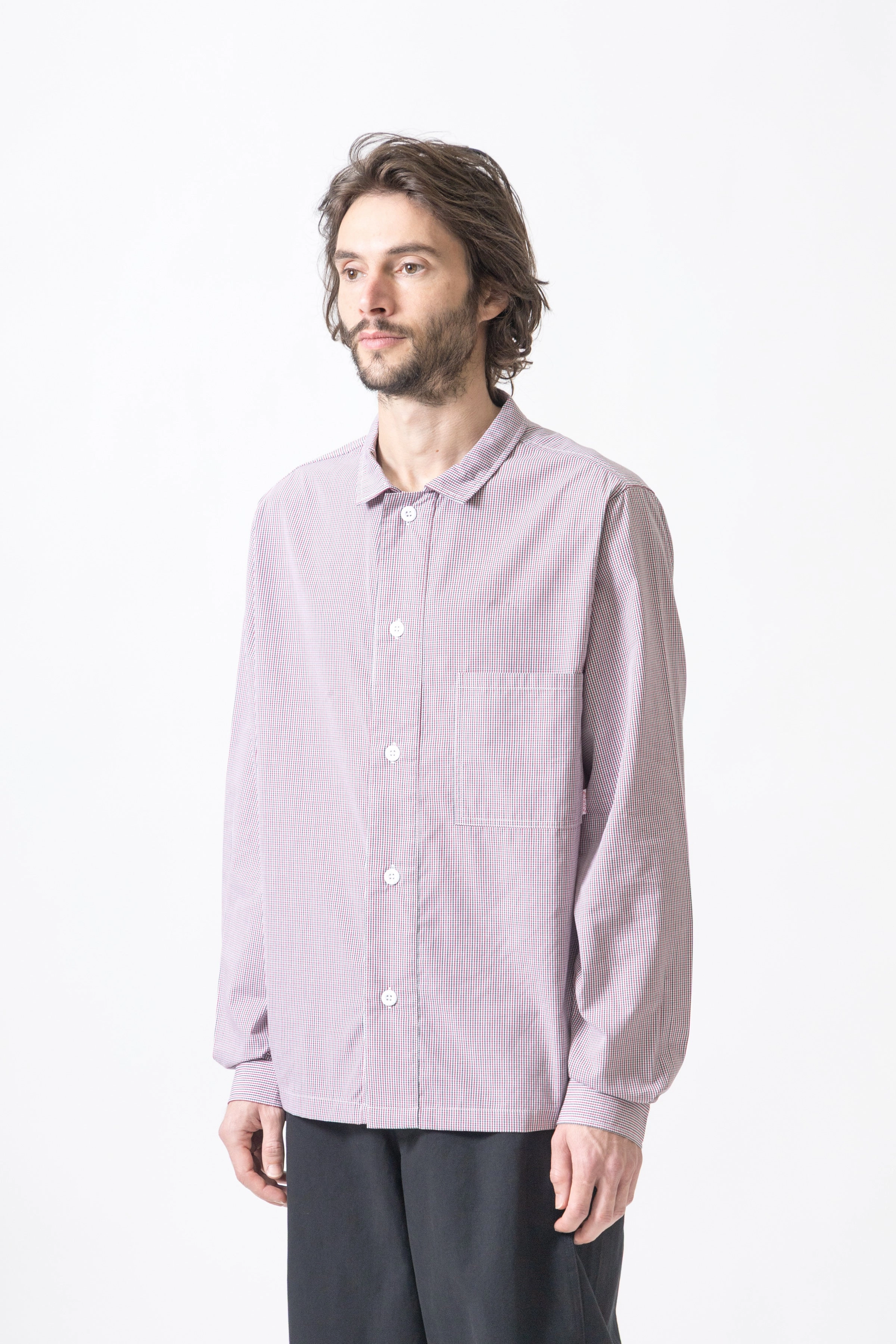 Blacksmith - 'Boxford' Utility Shirt - Red Check Luxury Feel Cooling Mesh Lining Brunch Outfit