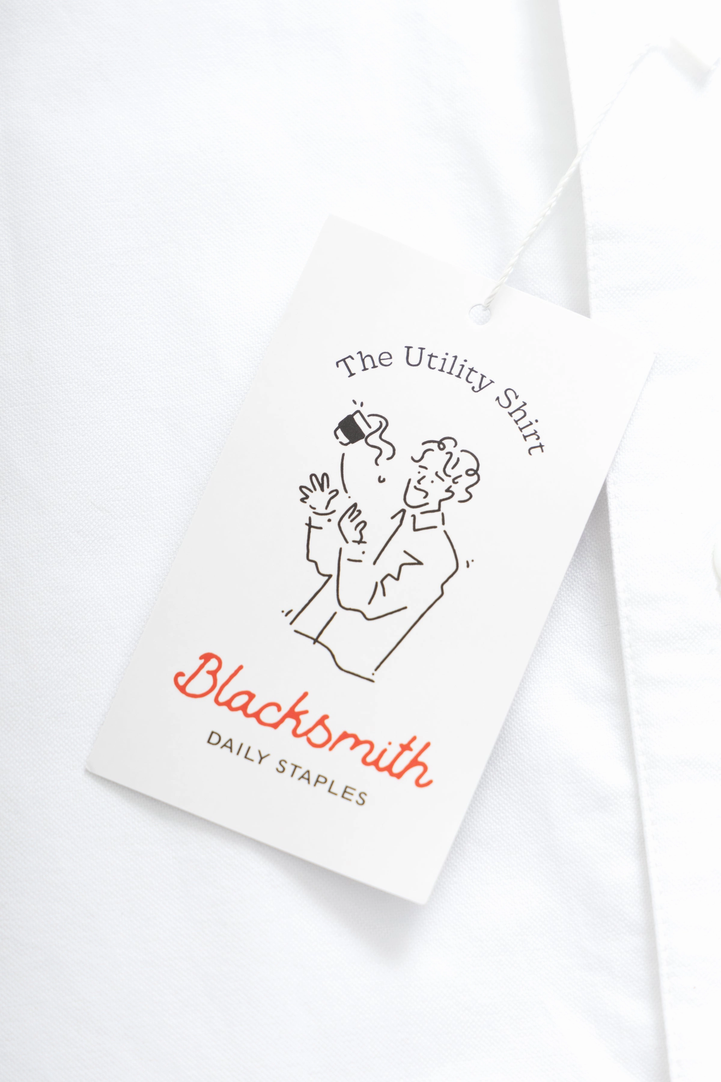 Blacksmith - 'Boxford' Utility Shirt - White Perfect Fashion Minimalist Aesthetic