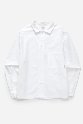Blacksmith - 'Boxford' Utility Shirt - White Perfect Fashion Durable Thread Construction