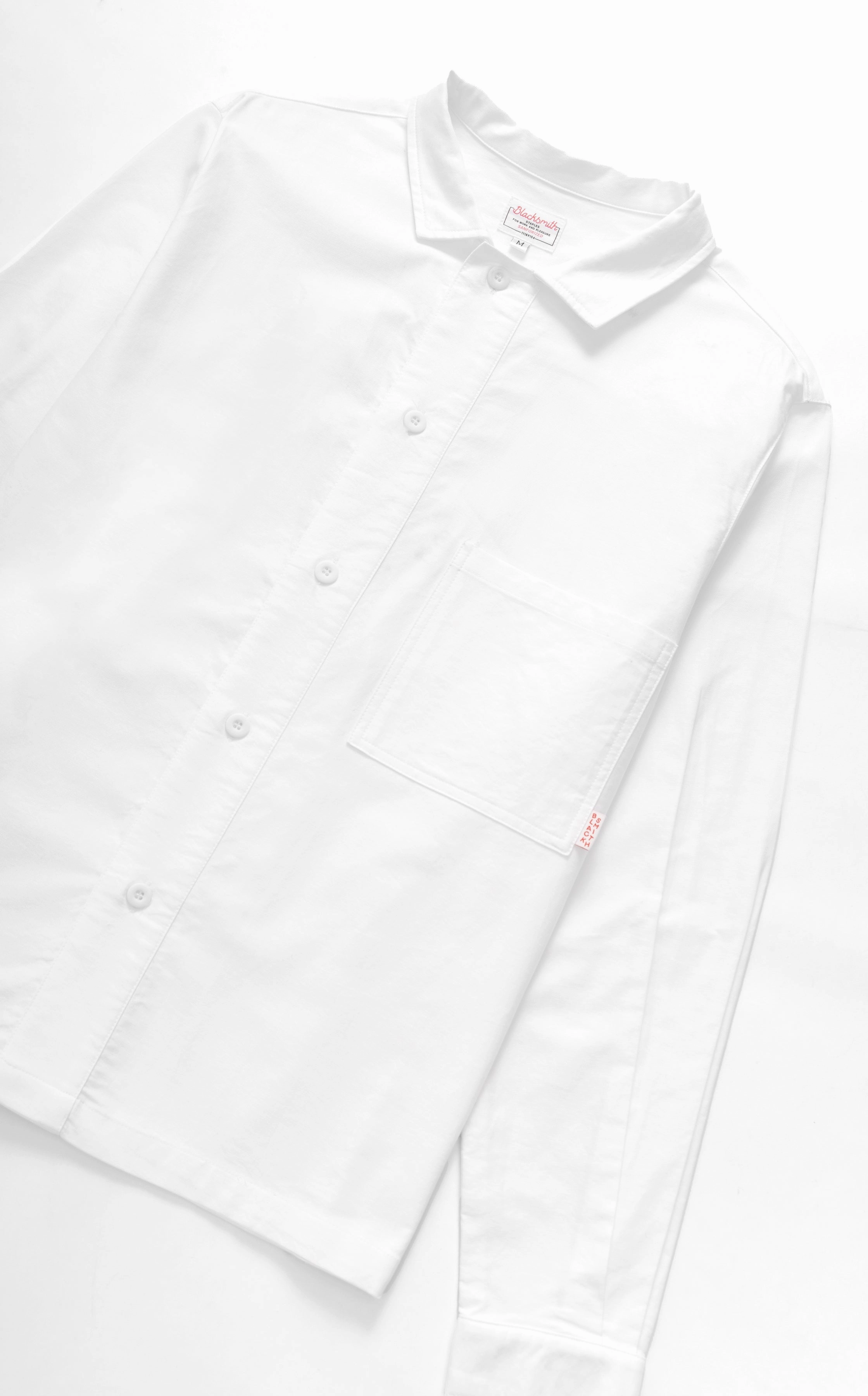 Chill Layer Blacksmith - 'Boxford' Utility Shirt - White Perfect Fashion