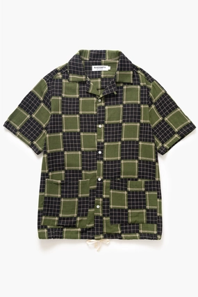 Wrinkle-Free Blacksmith - Check Weave Resort Shirt - Green Smooth Texture