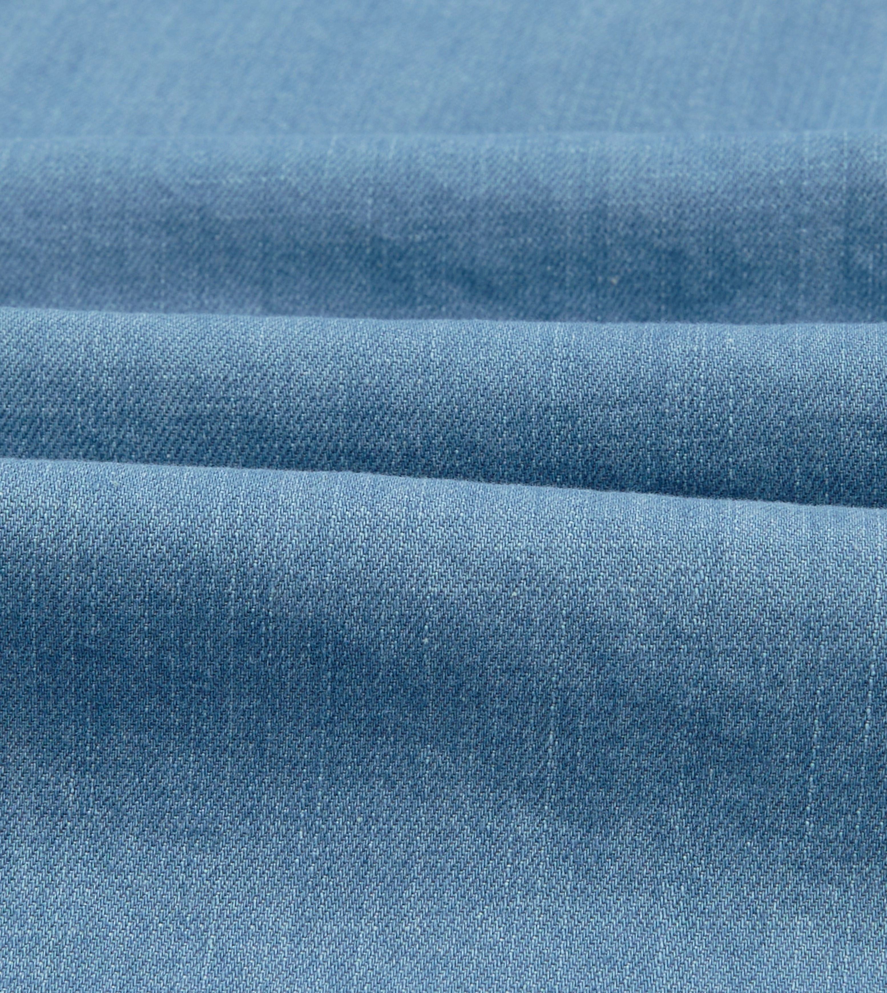 Bleach Wash Denim Military Shirt handmade touch Non Iron