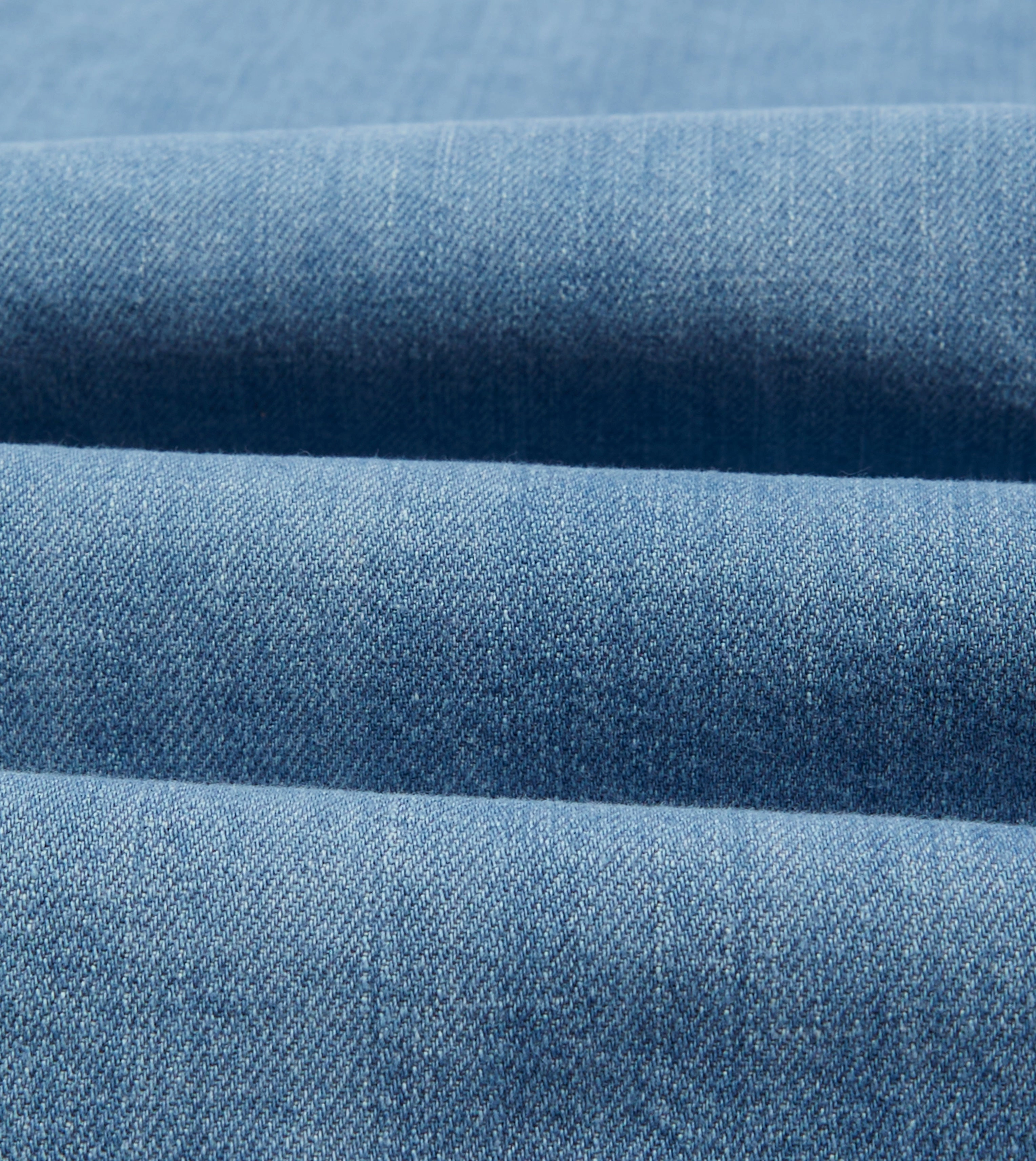 Bleach Wash Denim Two-Pocket Western Shirt Smart Look Non Restrictive Armhole