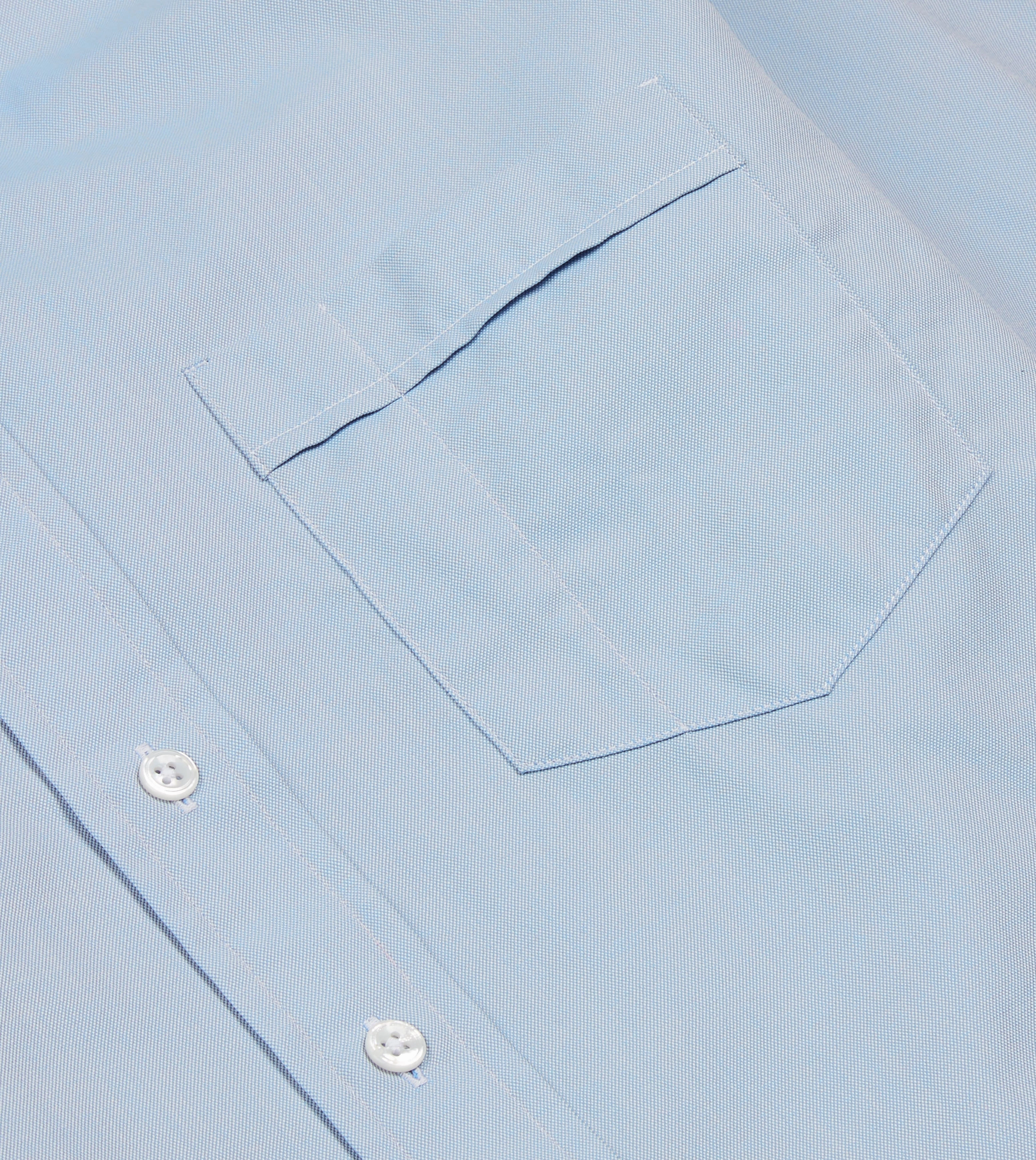 Blue Pinpoint Oxford Cotton Cloth Button-Down Shirt All-Occasion Wear