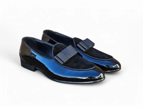 Heel Free Bow Tie Patent Leather Formal Shoe