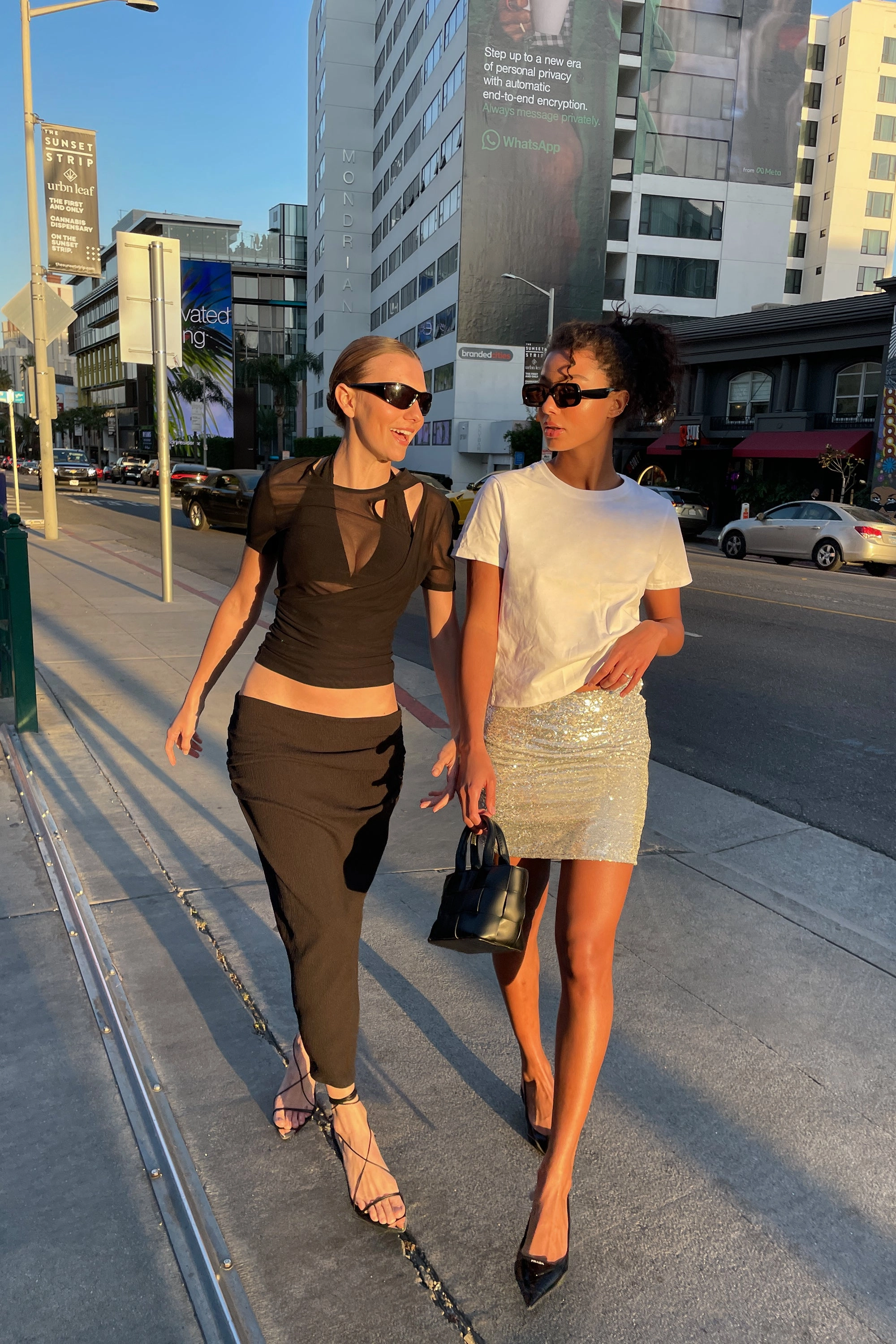 SEQUIN MINI SKIRT Tear Resistant