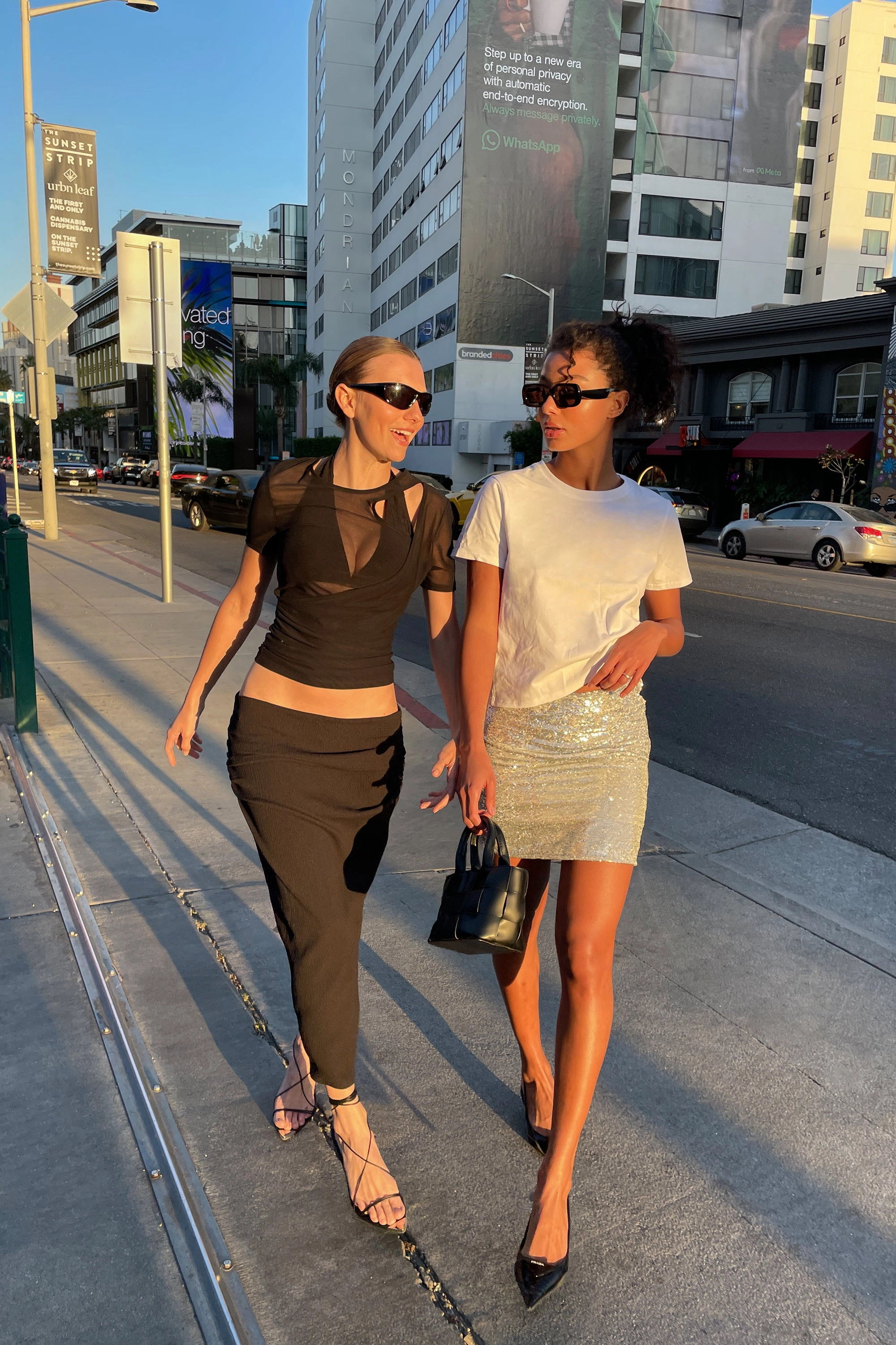 SEQUIN MINI SKIRT Tiered Layers All Season